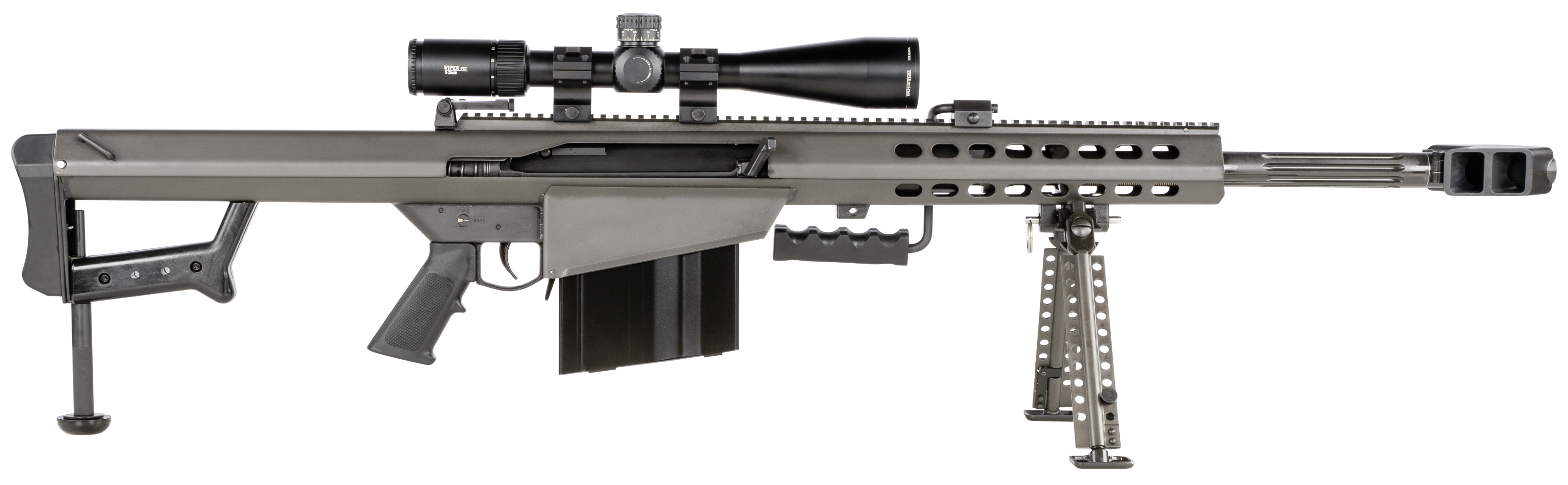 Barrett M82a1, Barr 18602 82a1 50bmg 20in Blk W/vor Pstii 5-25x50
