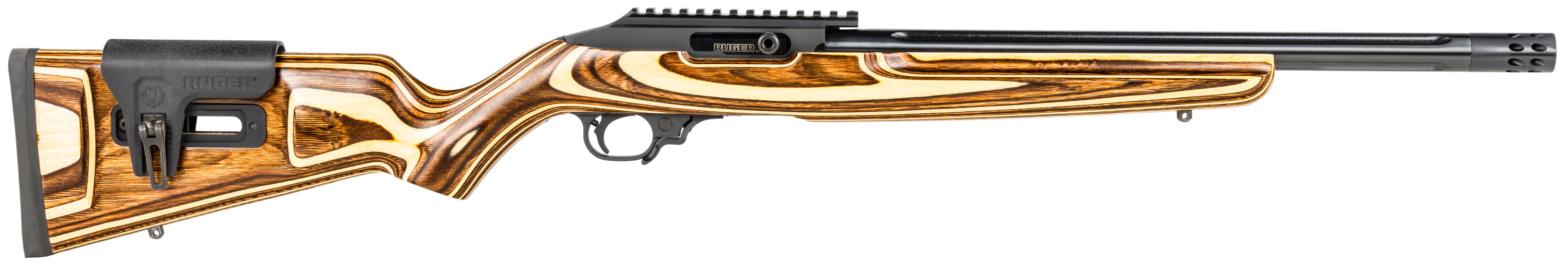 736676311514 Ruger 10/22, Rug 31151 10/22bltcs10 22lr 16.12 Ac Dkbrn/bl