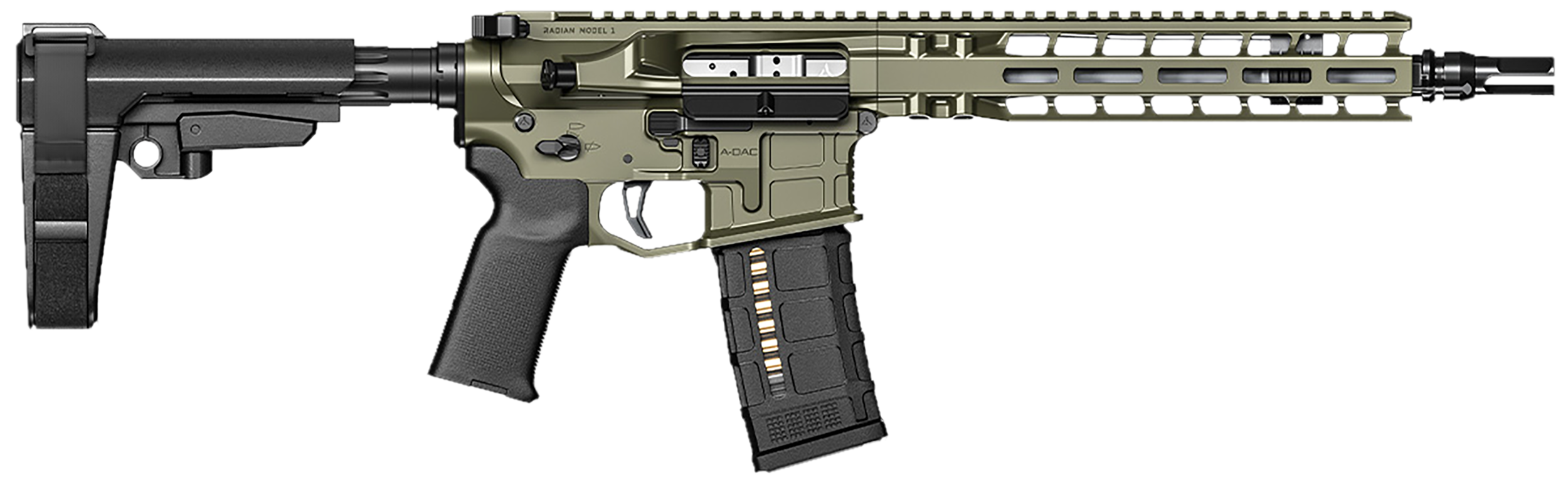 Radian Weapons Model 1, Radn R0515 Model 1*brace*223wyld Pstl 10.5 30r Odg