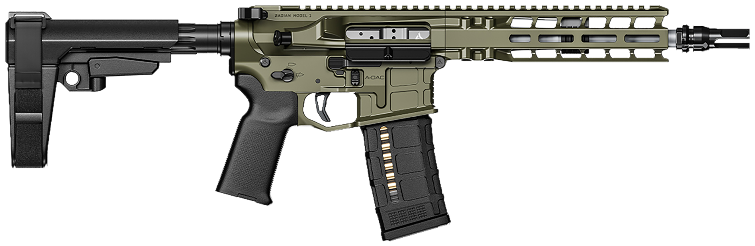 Radian Weapons Model 1, Radn R0505 Model 1*brace*300blk  Pstl 9    30r Odg