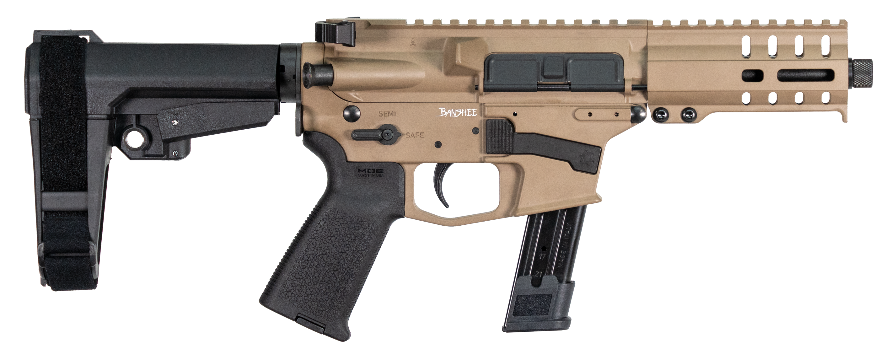 810046231647 Cmmg Banshee 300, Cmmg 92a17dafde  Banshee 300 Mk17 9mm Pstl     Fde