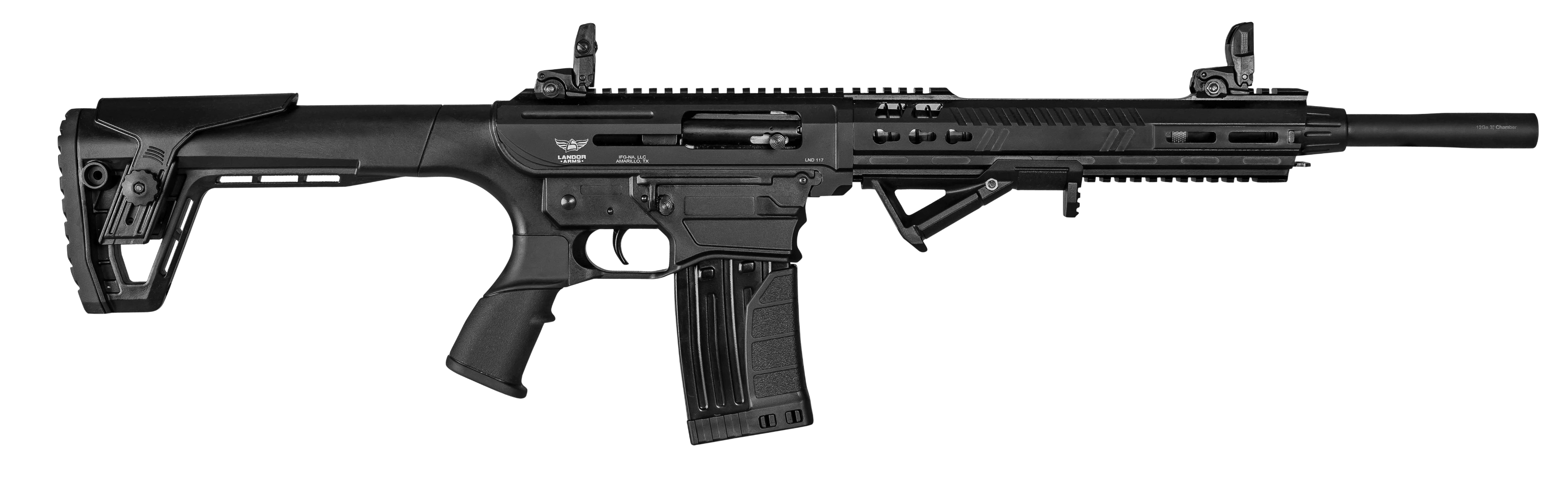 850023353047 Canyon Arms,llc Ar-shotgun, Landor Ldlnd1171218 Ar 15 Sg 12ga 18.5in Blk