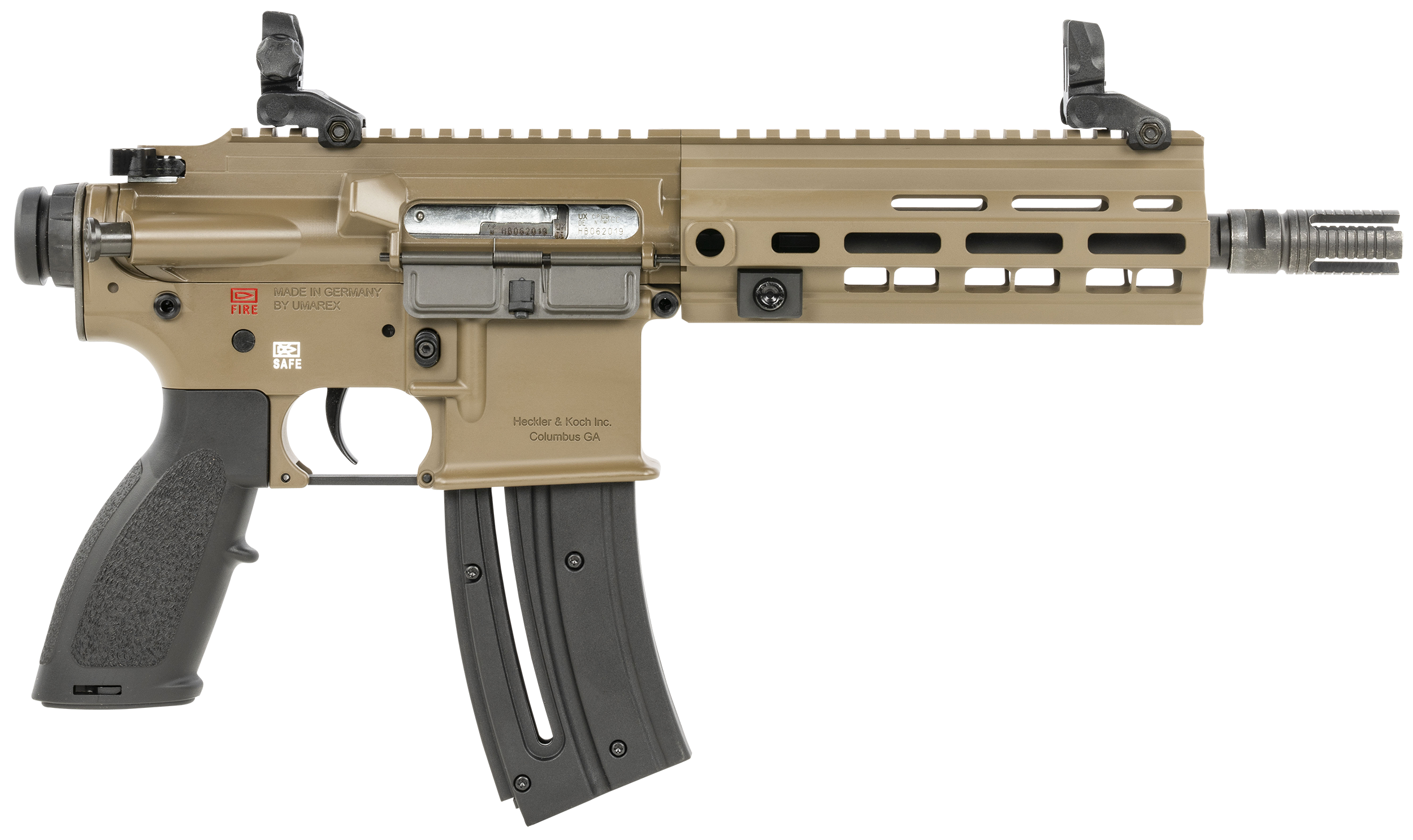 642230260160 Hk 416, Hk 81000530 Hk416 Pistol 22lr (1)20r Fde 8.5