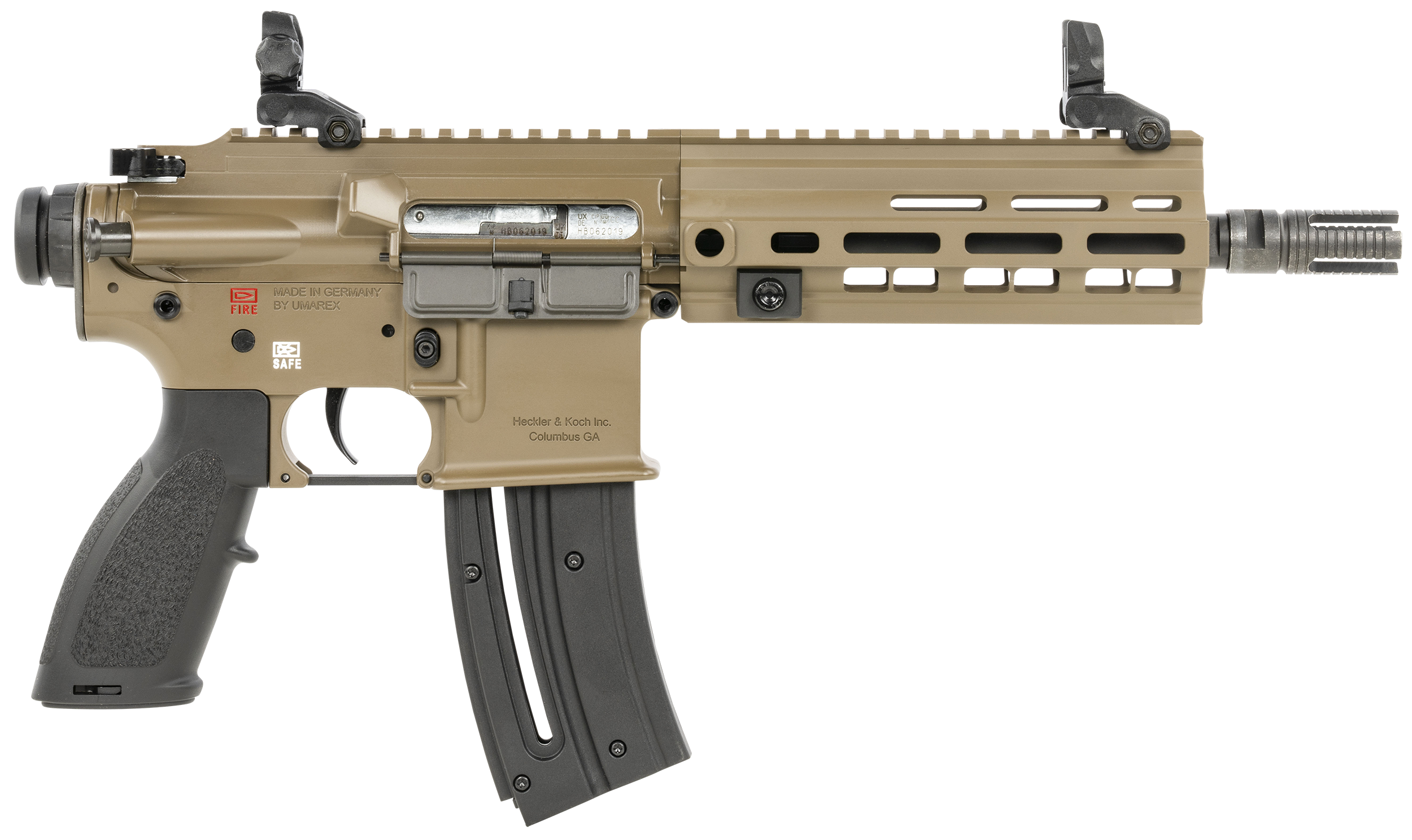 642230260177 Hk 416, Hk 81000531 Hk416 Pistol 22lr (1)10r Fde 8.5