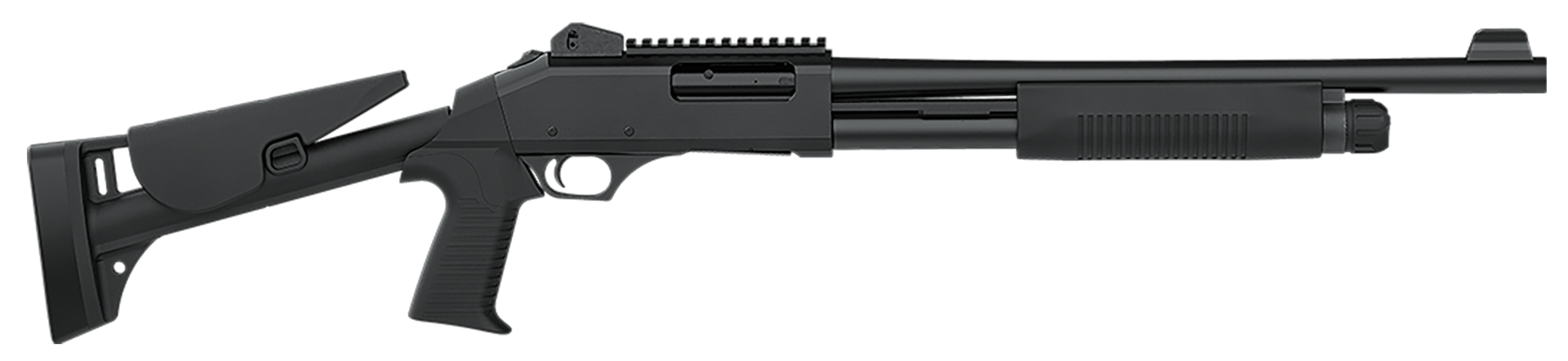 Dickinson Tac-4, Dksn Tac4-st     12ga Pump 18.5 5rd Grs Rail