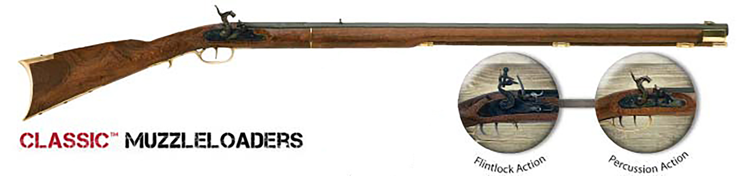 Traditions Kentucky Rifle, Trad R2010 Rfl Flint 50cal 33.5-img-0