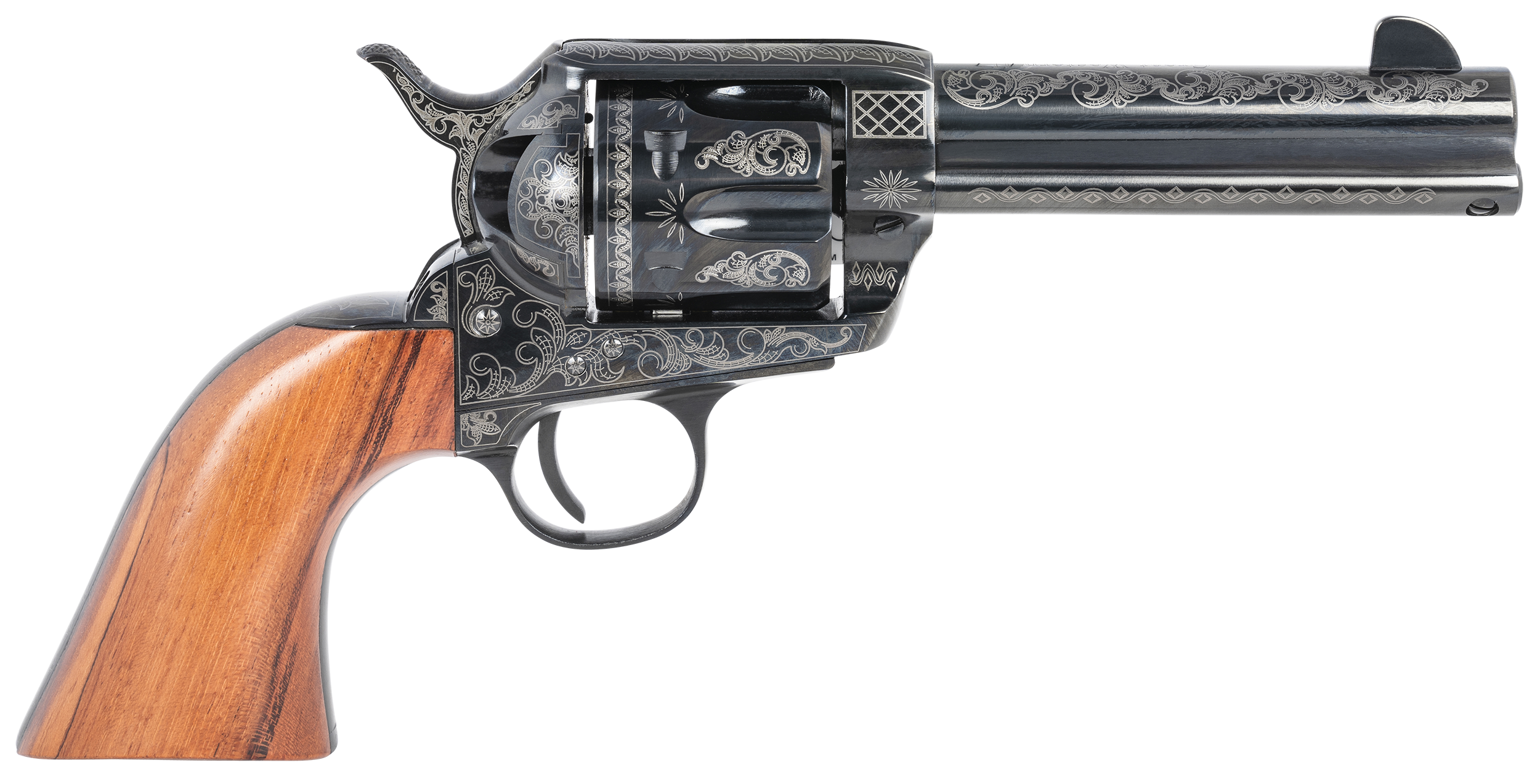 Pietta (emf Company Inc) 1873 Great Western Ii, Pietta Hf45lle434nmbw  Gw2 Engrvd 45lc 4.75 6r Wal