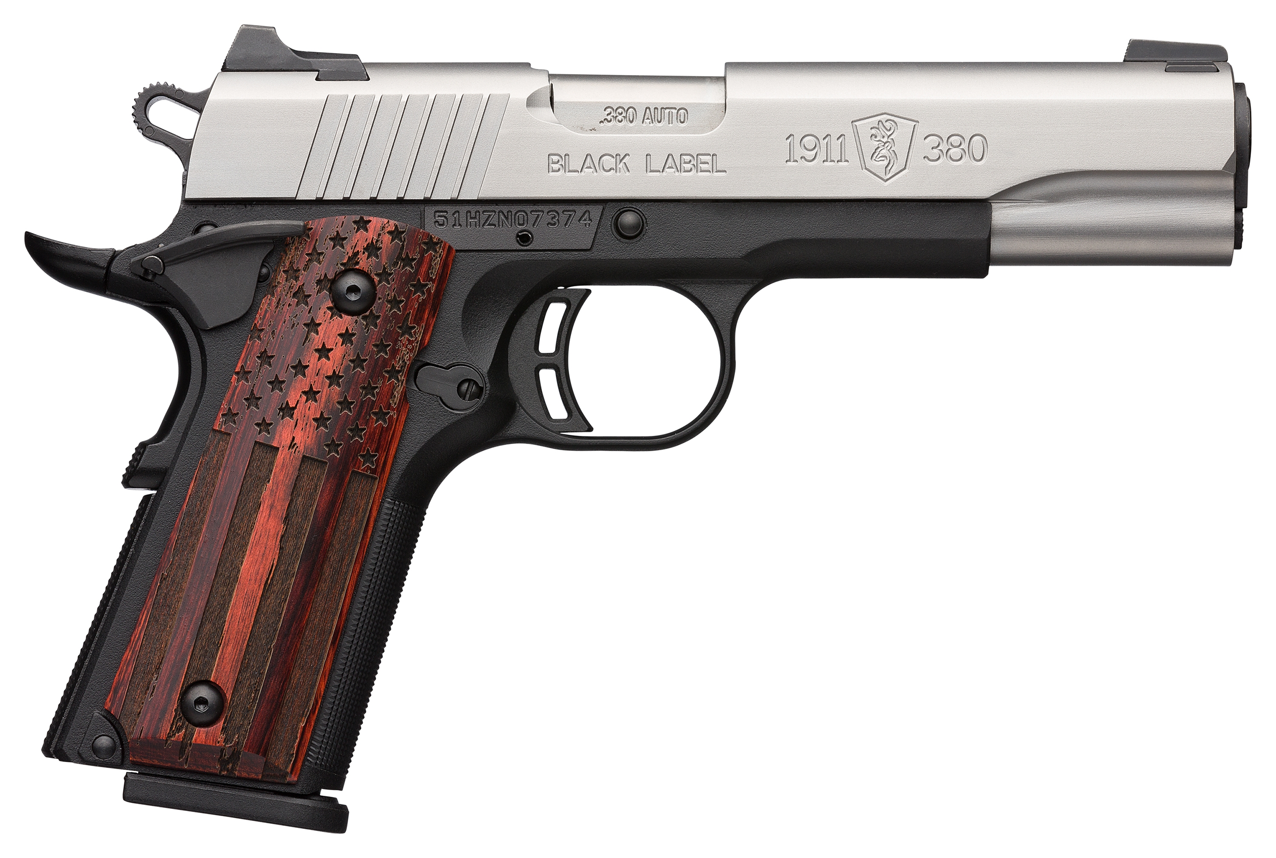 023614851141 Browning 1911-380, Brn 051980492  1911-380 Blpross Flg Rlcmp 3dt 380
