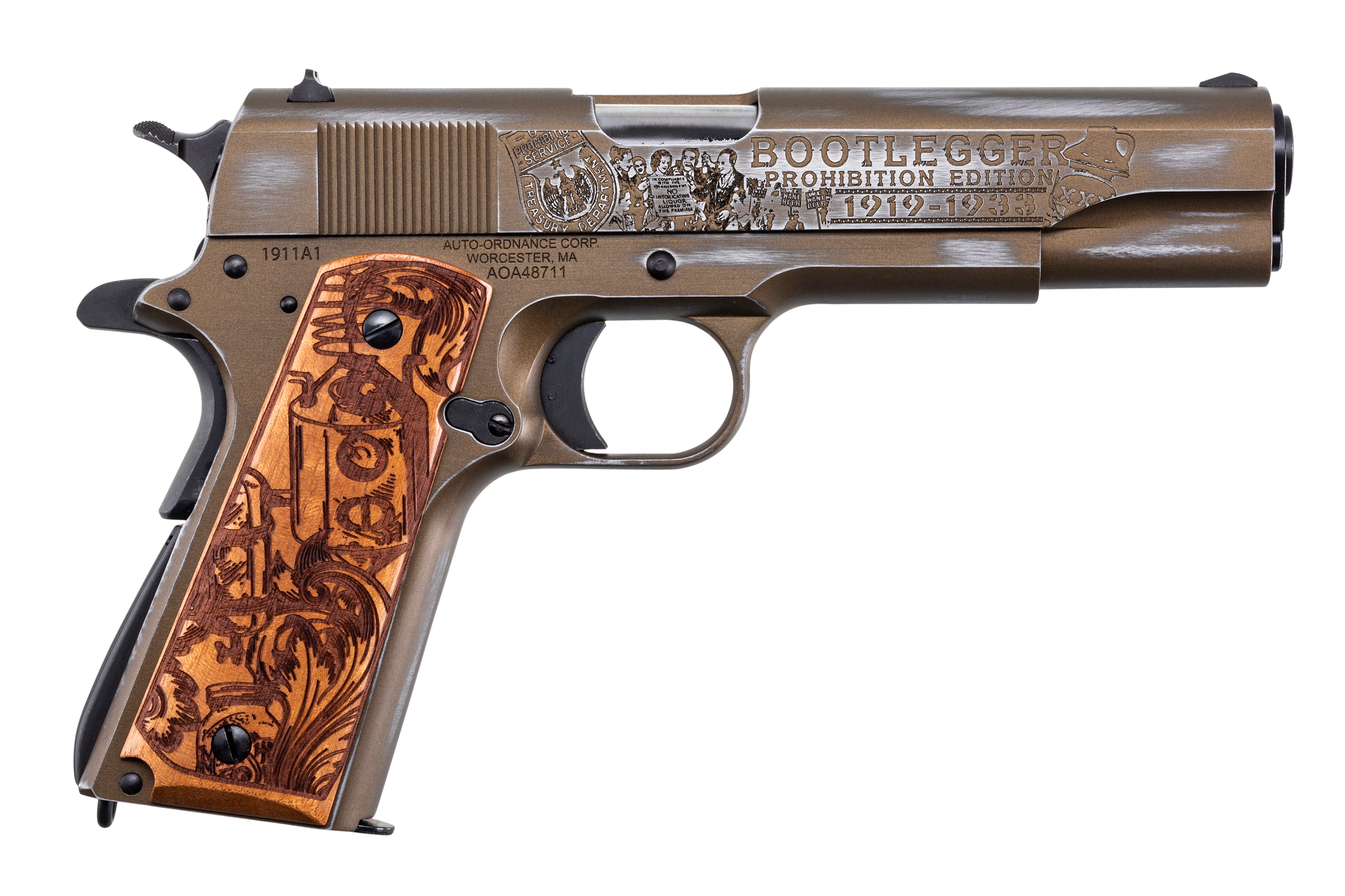 Auto Ordnance 1911, Auto 1911bkoc9 1911 45 Bootleg 5 7r Bb
