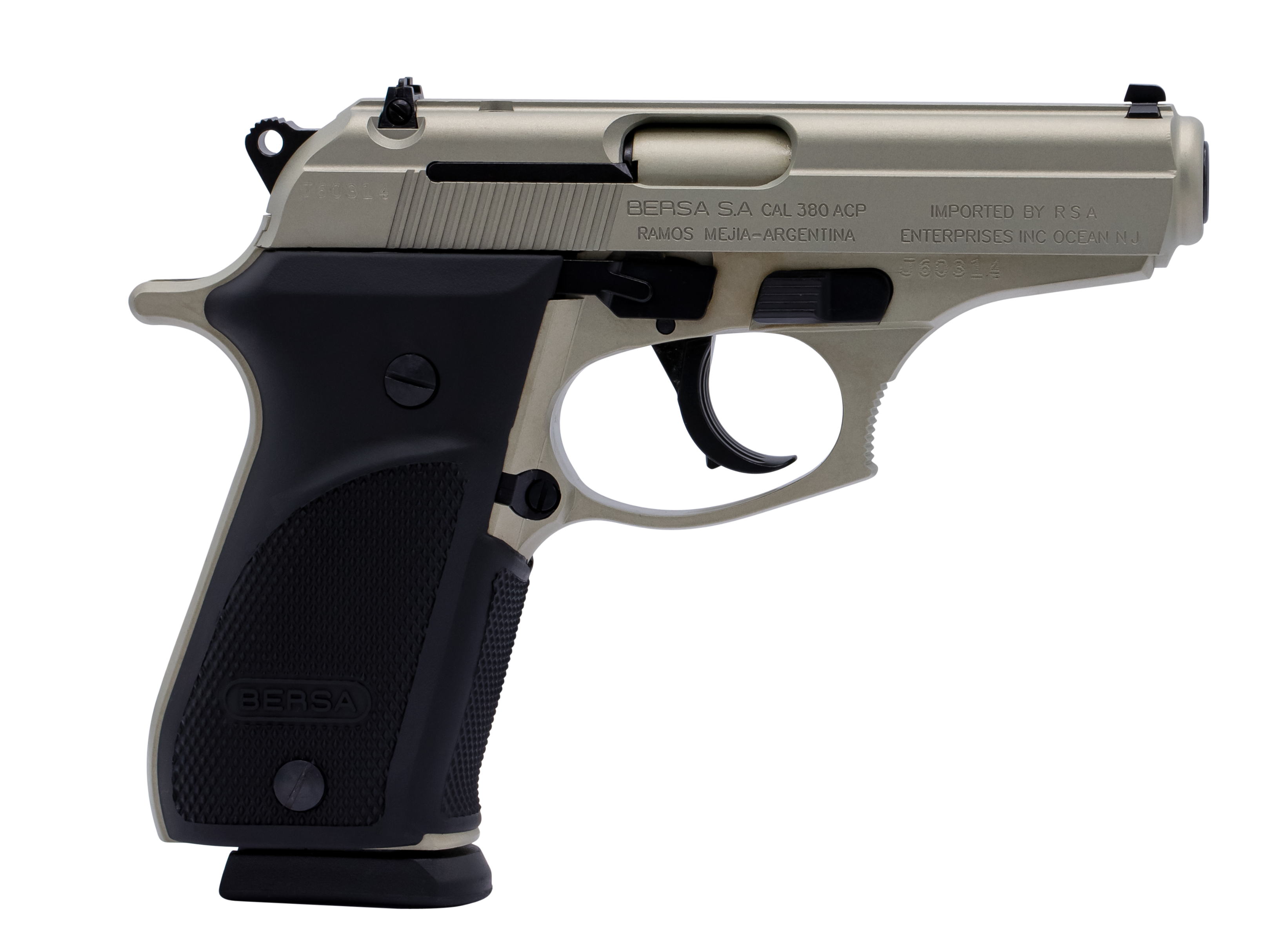 Bersa Thunder, Bersa Thun380pnkl15 Thunder 380 Da 3.5 15r Nkl/blk