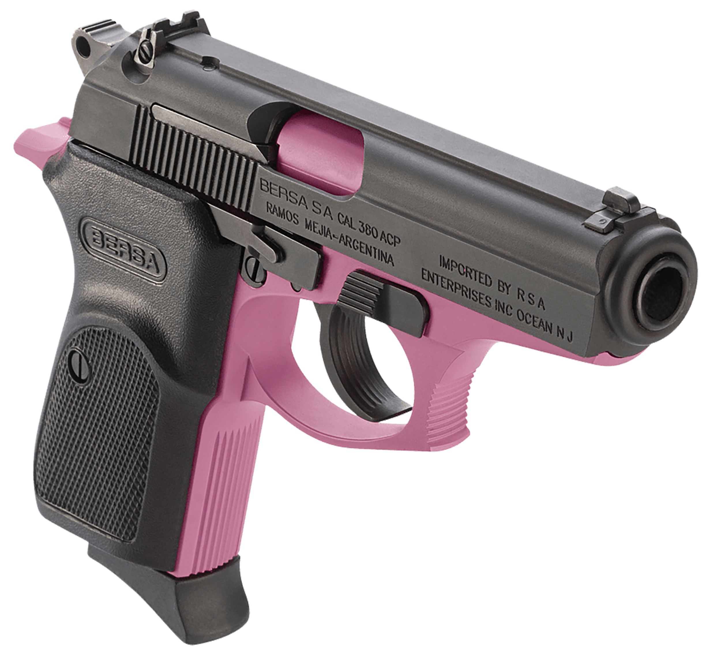 810083200095 Bersa Thunder, Bersa T380pnk8 Thunder 380 Da 3.5 8r Blk/pnk