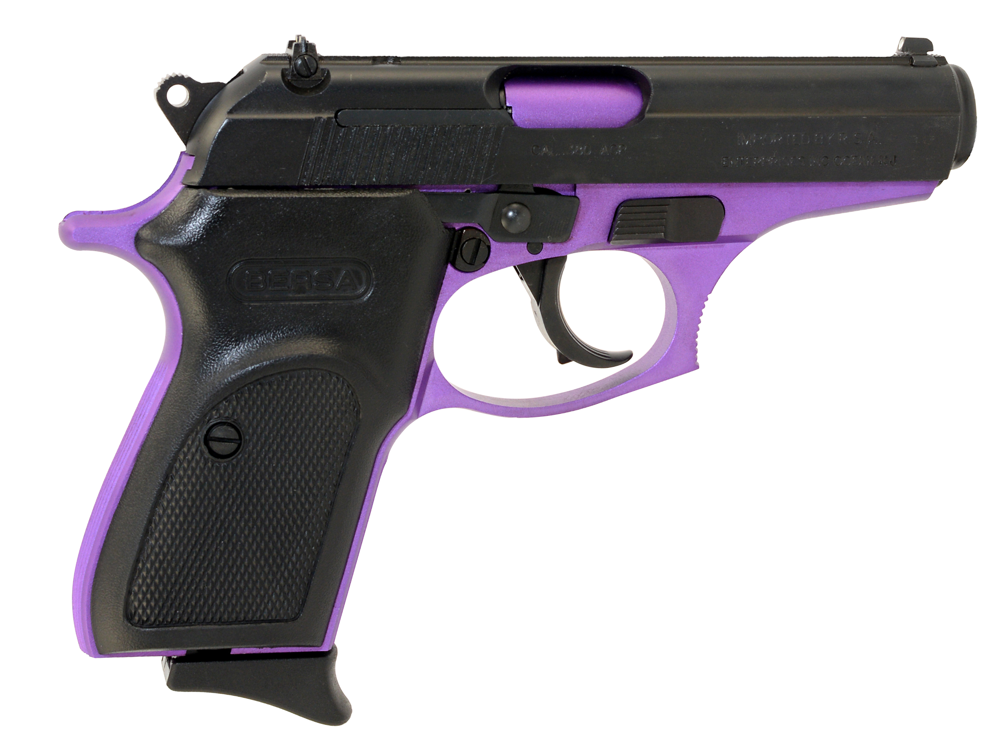 810083200088 Bersa Thunder, Bersa T380prp8      Thunder 380 Da 3.5 8r Blk/prpl