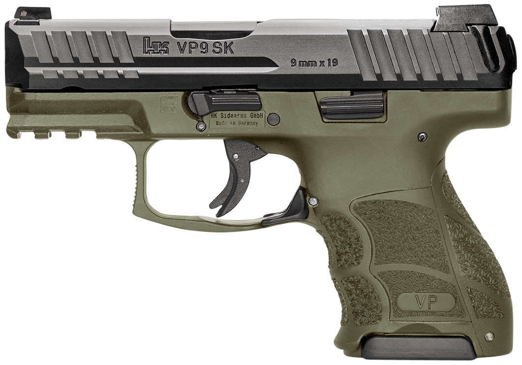 Hk Vp, Hk 81000647 Vp9 Sk Subcomp 9mm Grn (1)13rd (1)10rd