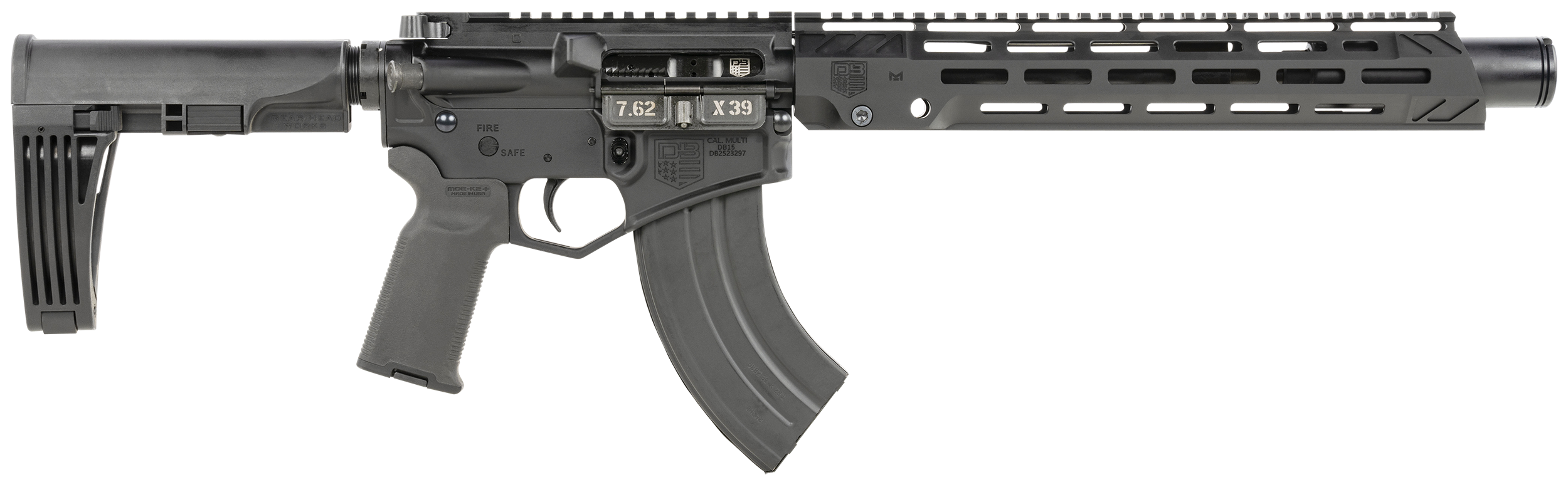 Diamondback Db15, Dia Db2064o001    7.62x39 10in 30r Pstl        Blk