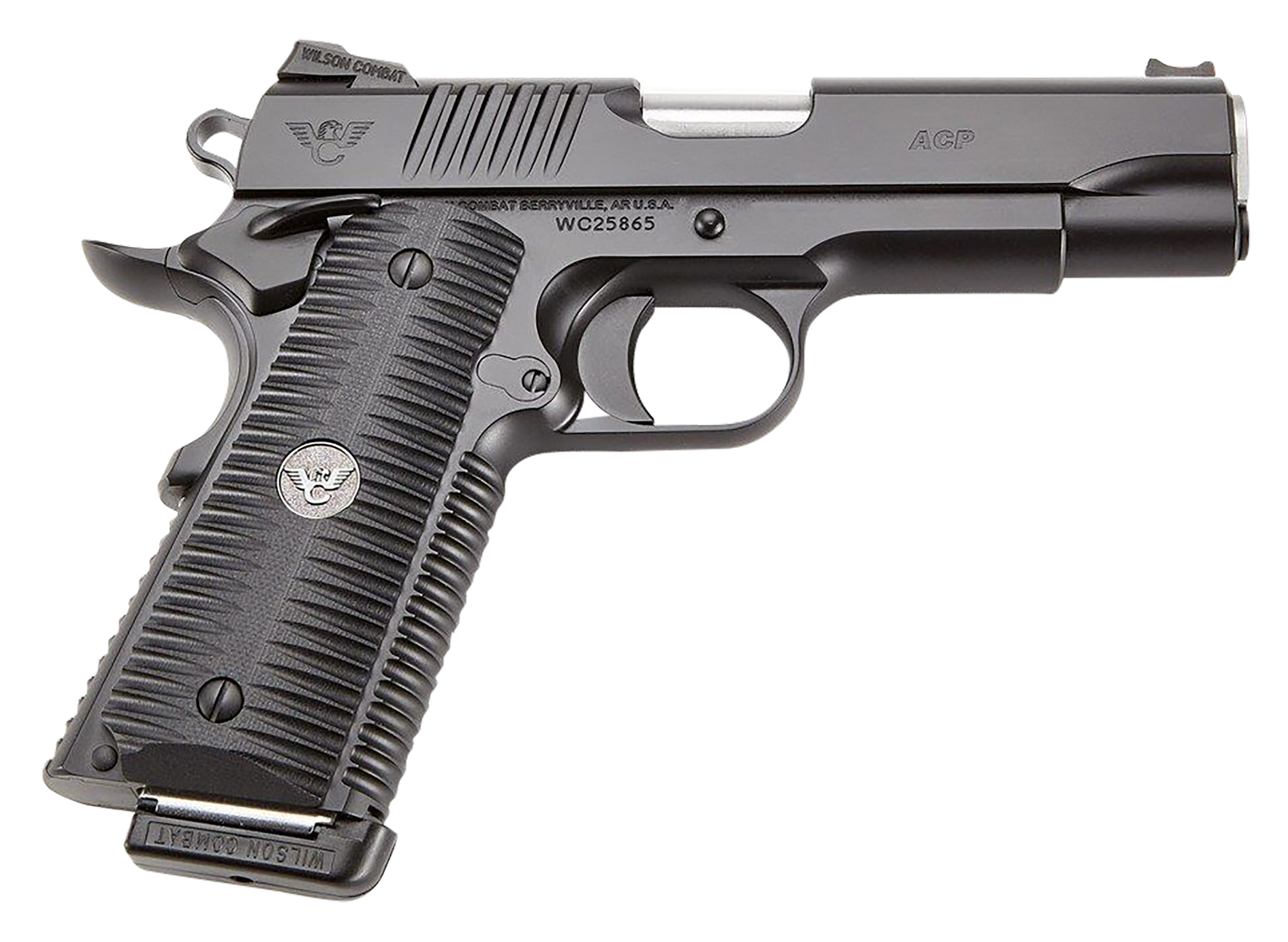 810025501907 Wilson Combat Acp, Wils Acp-fs-45a Acp Fullsize 45 5 Bk Ambi Sfty