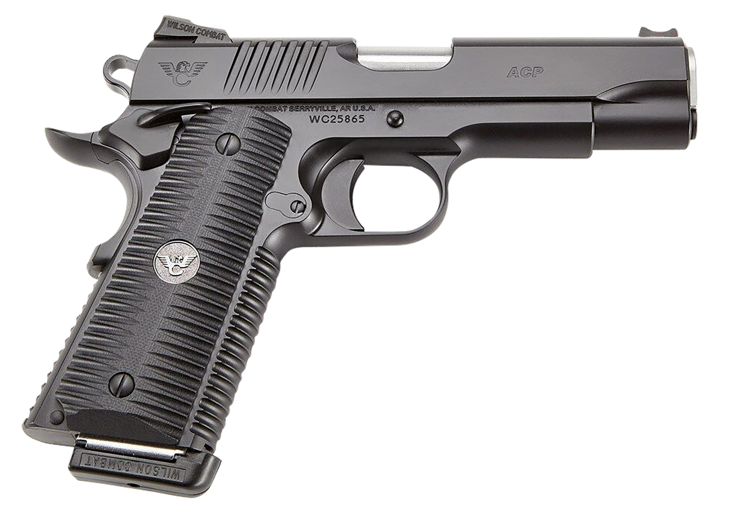 810025501938 Wilson Combat Acp, Wils Acp-fs-9a    Acp Fullsize 9m 5  Bk Ambi Sfty