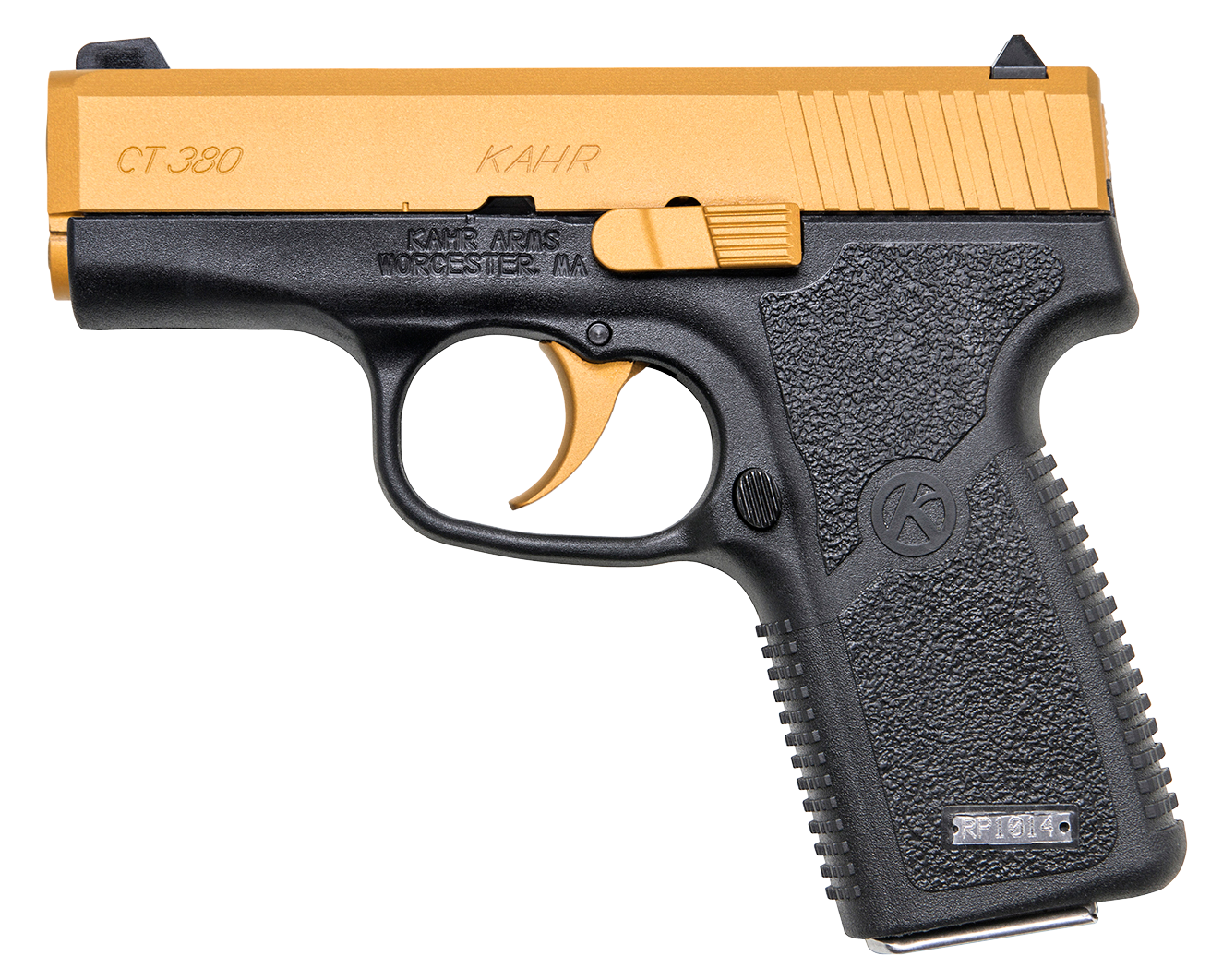 Kahr Arms Ct380, Kahr Ct3833cg   Ct380 6rd Gold Cerakote