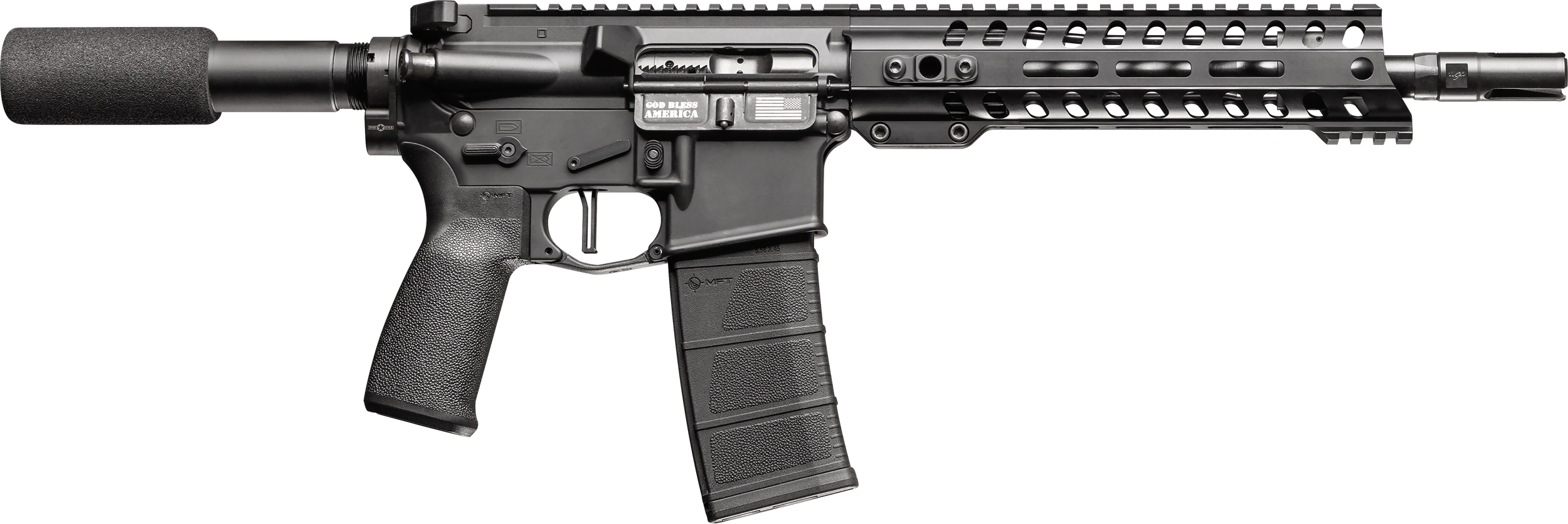 Patriot Ordnance Factory Minuteman, Pof 01659 Minuteman Pstl Di   10  9m Rail 556  Blk