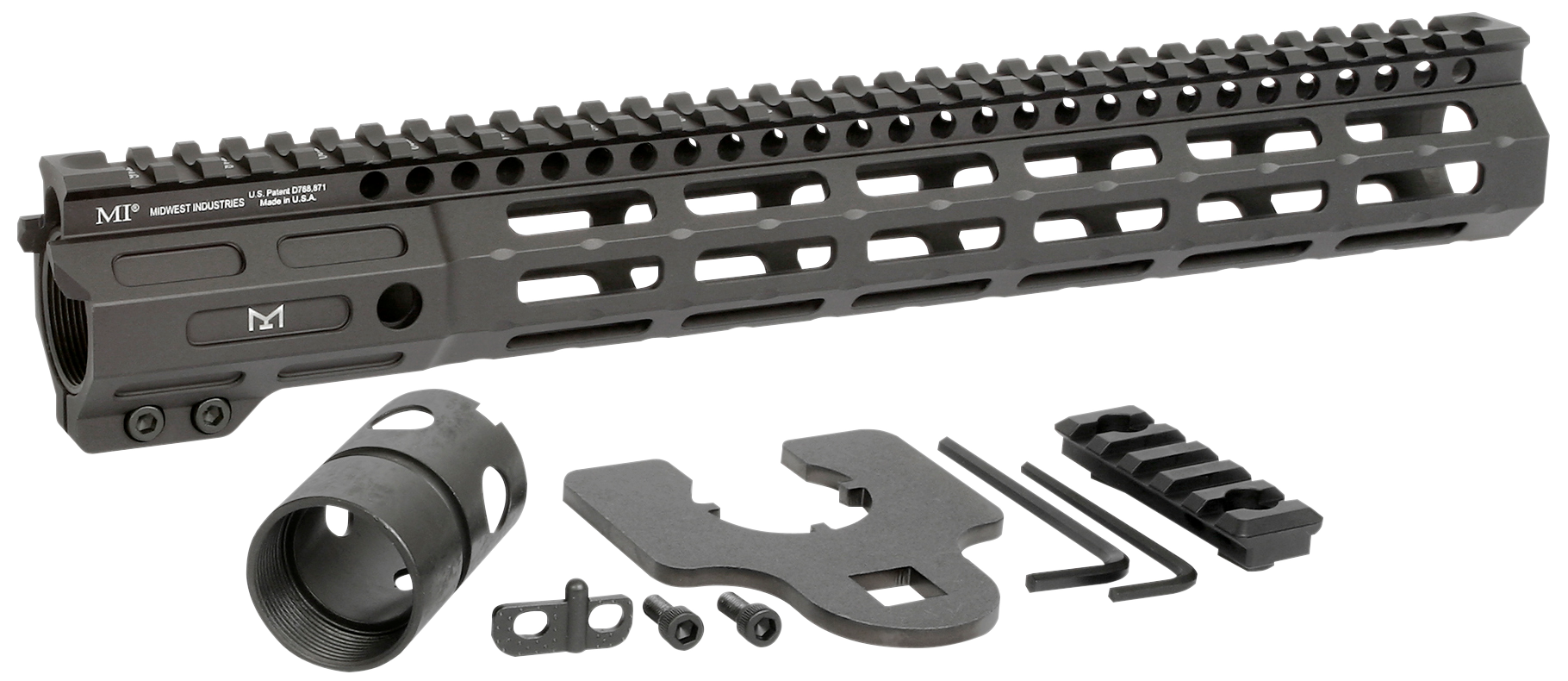 Midwest Industries Inc Night Fighter, Minf13.5 Fightr Mlok Rl 13.5