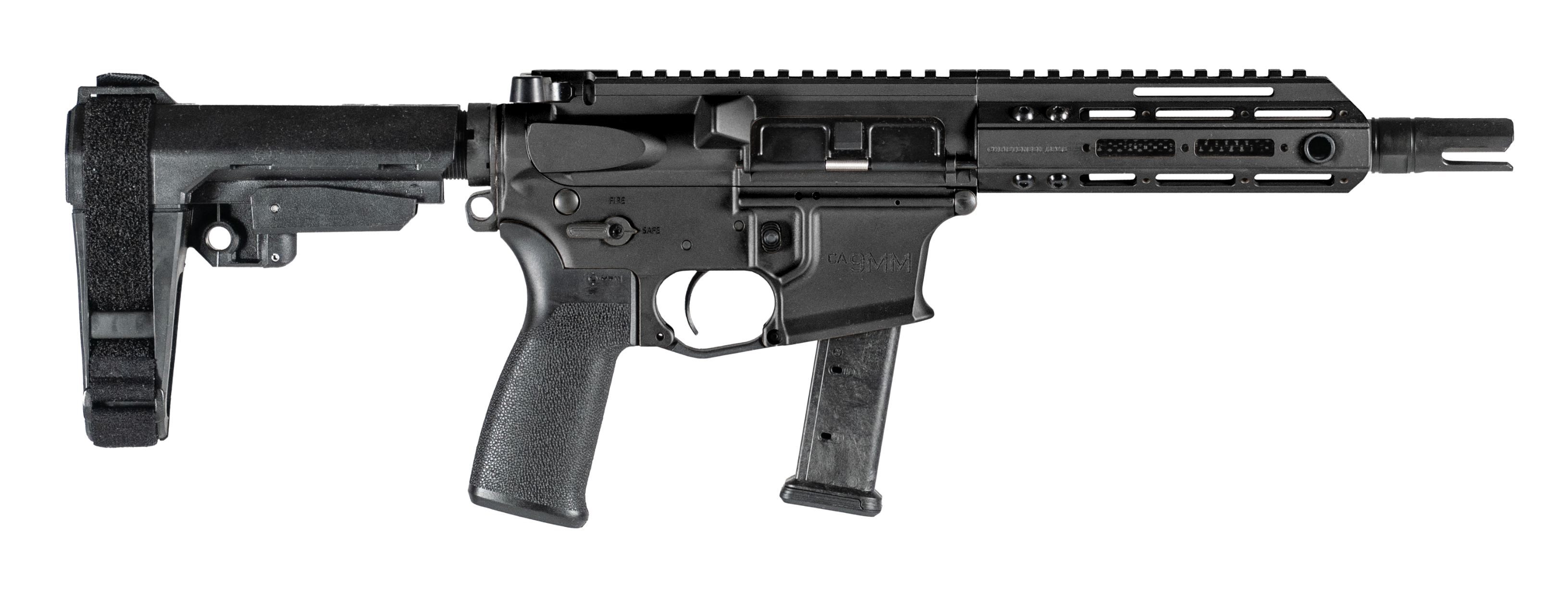 Christensen Arms Ca9mm, Chris 801-11006-00   Ca9mm  9mm  Sba3    Blk   7.5