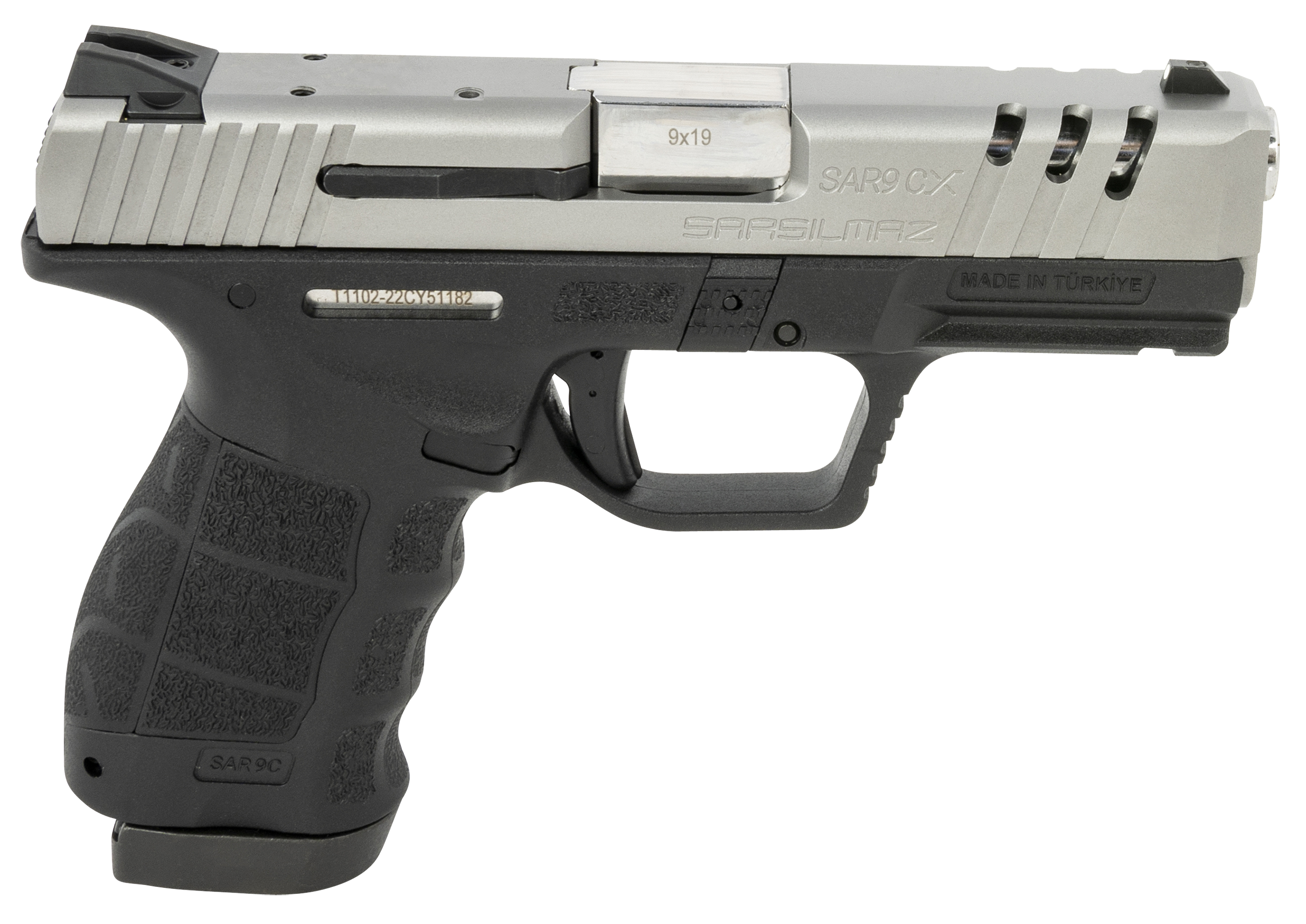 810075871043 Sar Usa Sar9, Sar Usa Sar9cxst   9x   Ss/blk            9mm 15rd