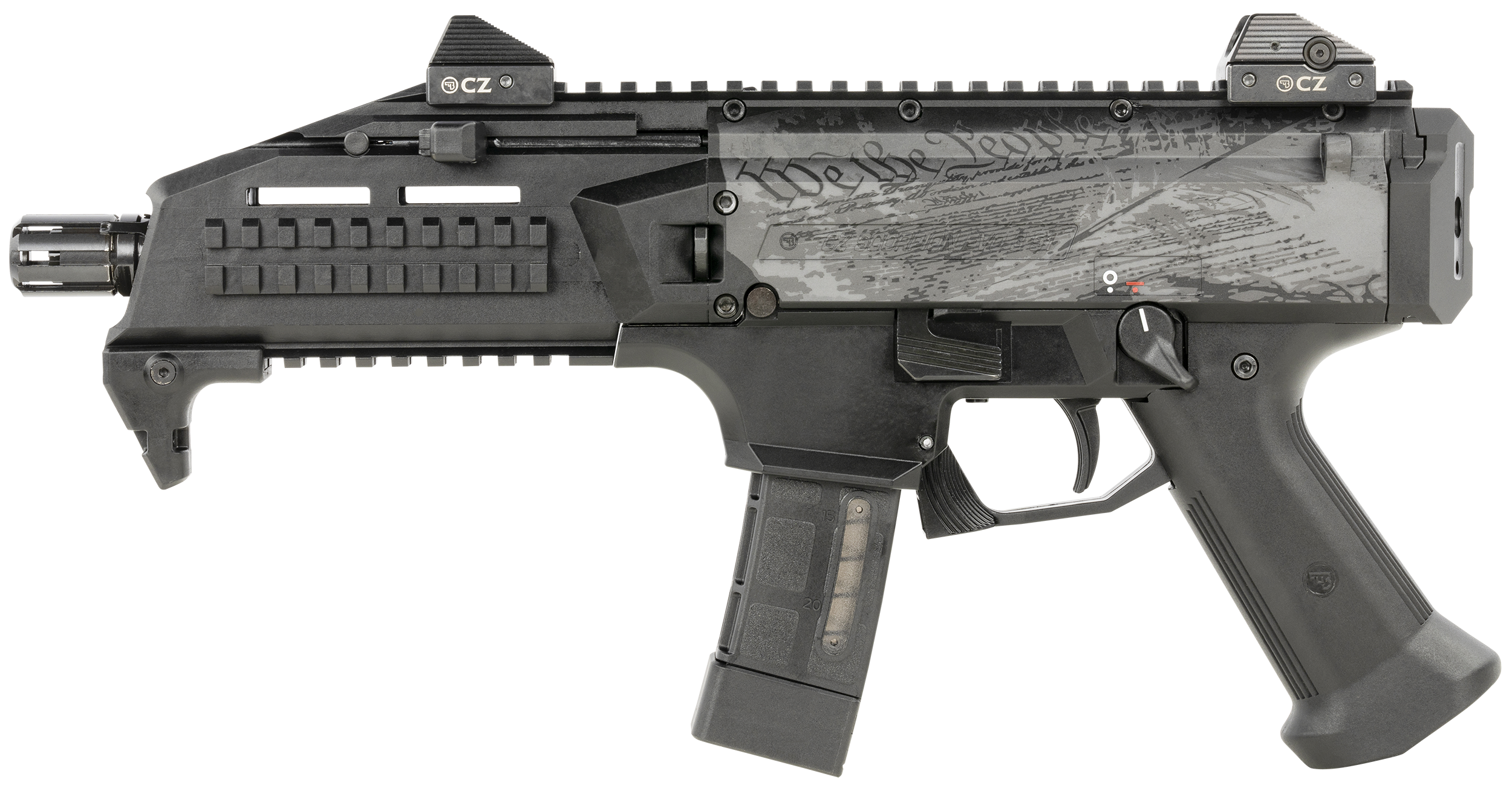 Cz Scorpion Evo 3 S1, Cz 91333 Scorpion"we The People"9mm  7.72 20r  Blk