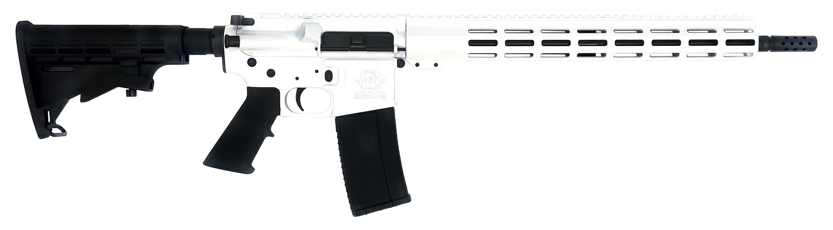 Great Lakes Firearms Ar-15, Glfa Gl15223wht 223 Wylde Rifle White/nitride