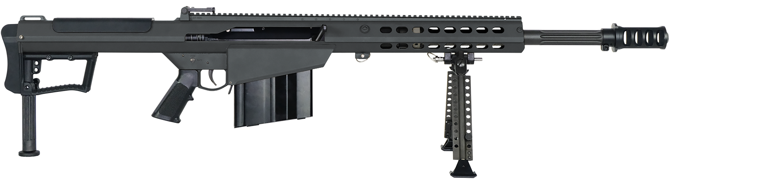 Barrett M107a1, Barr 18216 M107a1 Fluted 50bmg 20 10r Blk