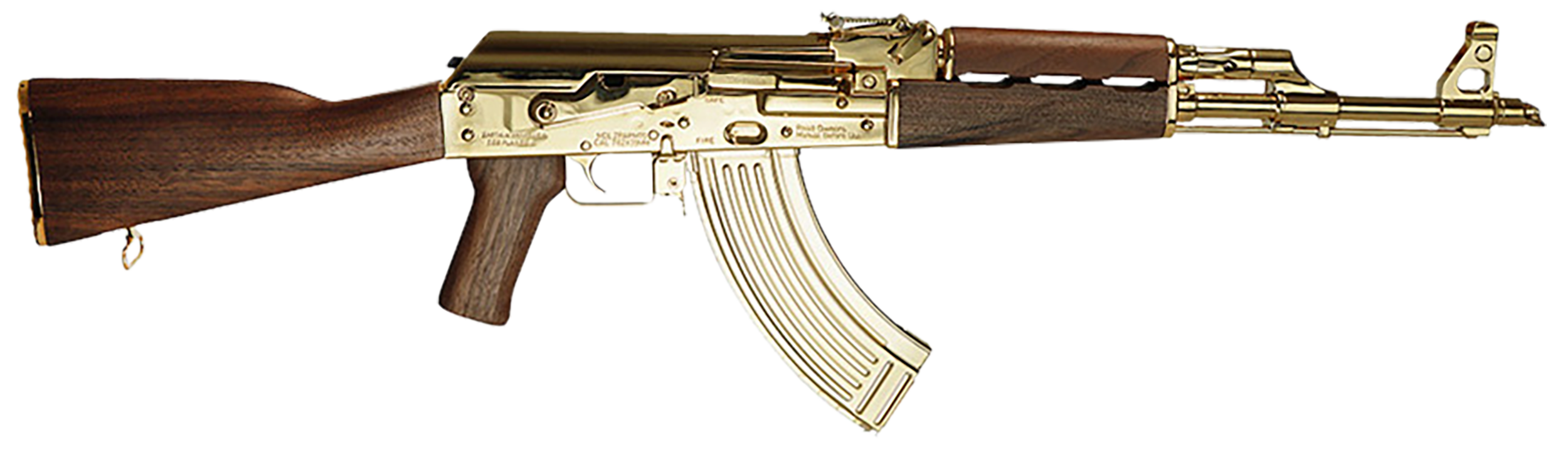 Zastava Arms Usa Zpapm70, Zastava Zr7762wmgl Zpapm70 762 Rfl 24k Gold  Wlnt