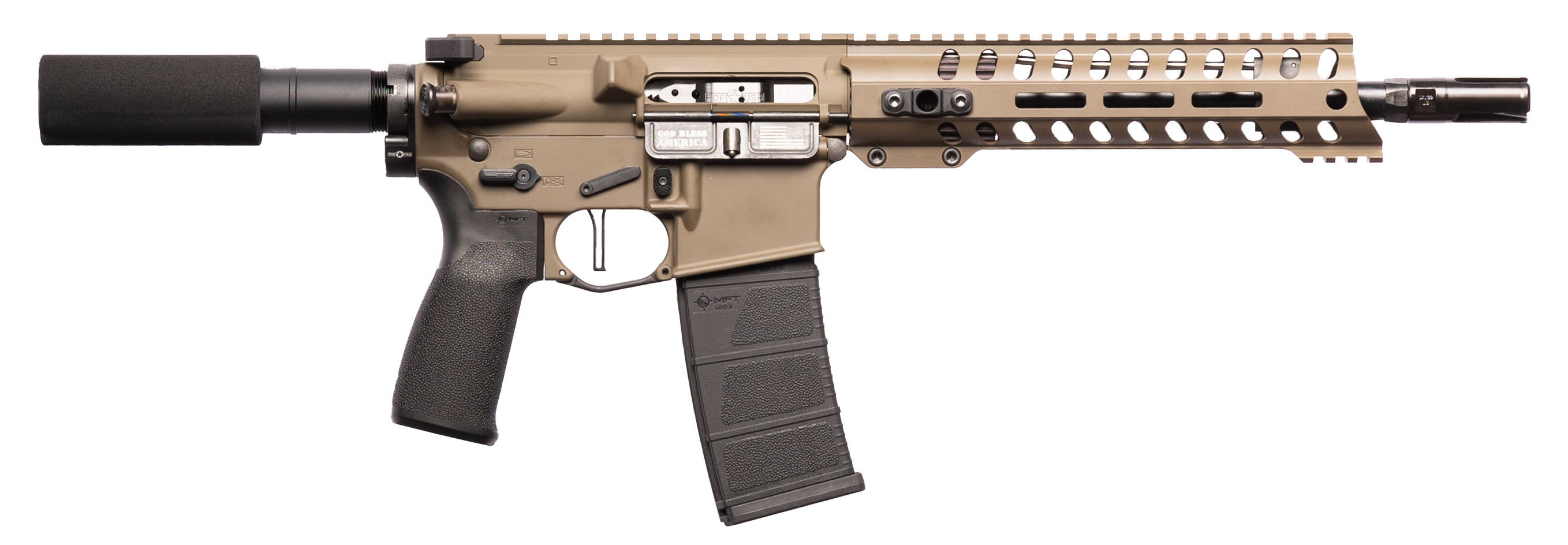 847313018038 Patriot Ordnance Factory Minuteman, Pof 01803 Minuteman Pstl Di   10  9m Rail 556 Pbrn
