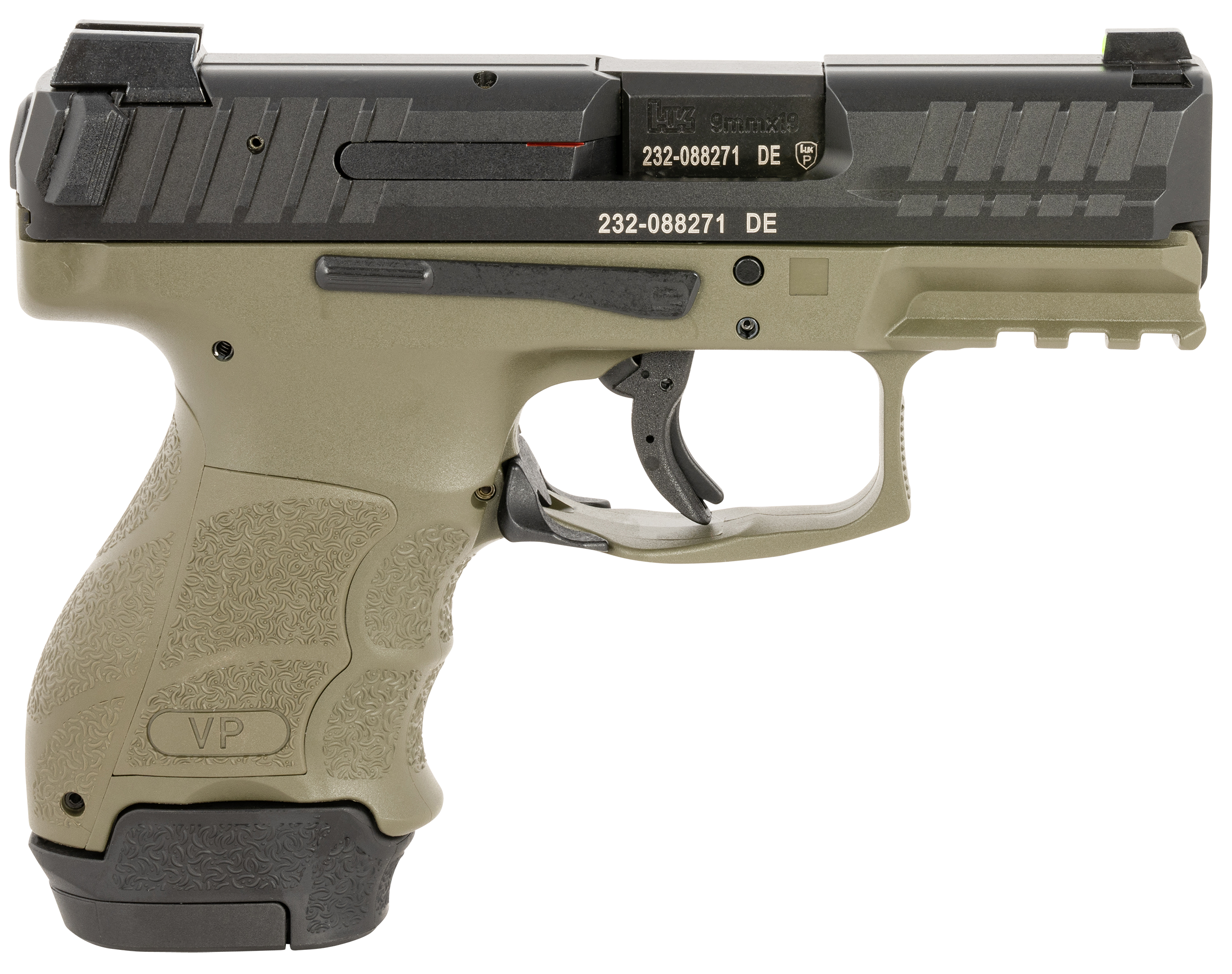 Hk Vp9sk, Hk 81000814 Vp9sk  3.39 Sc  9mm   (1)12r(1)15  Grn