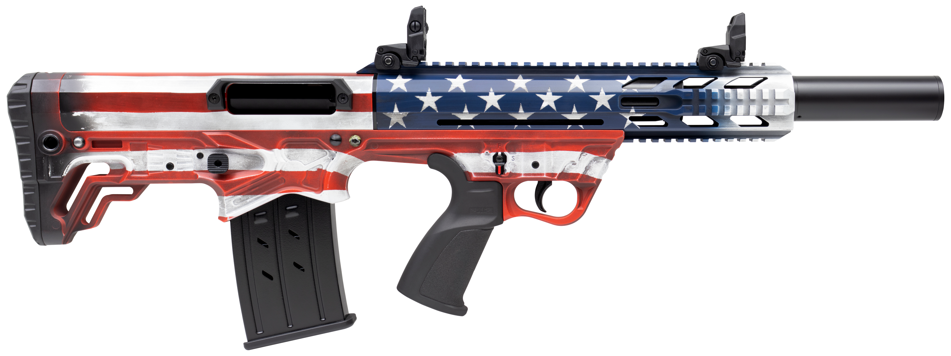 643477863114 Gforce Arms Gfy-1, Gforce Gfy1-usa 12ga 18.5 Bullpup 5rnd Rwb