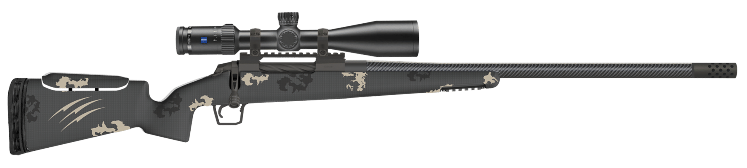 Fierce Firearms Carbon Rival, Fierce Fcr22cm22tu      Cb Rvl   22cm 22 4 Tng/gry