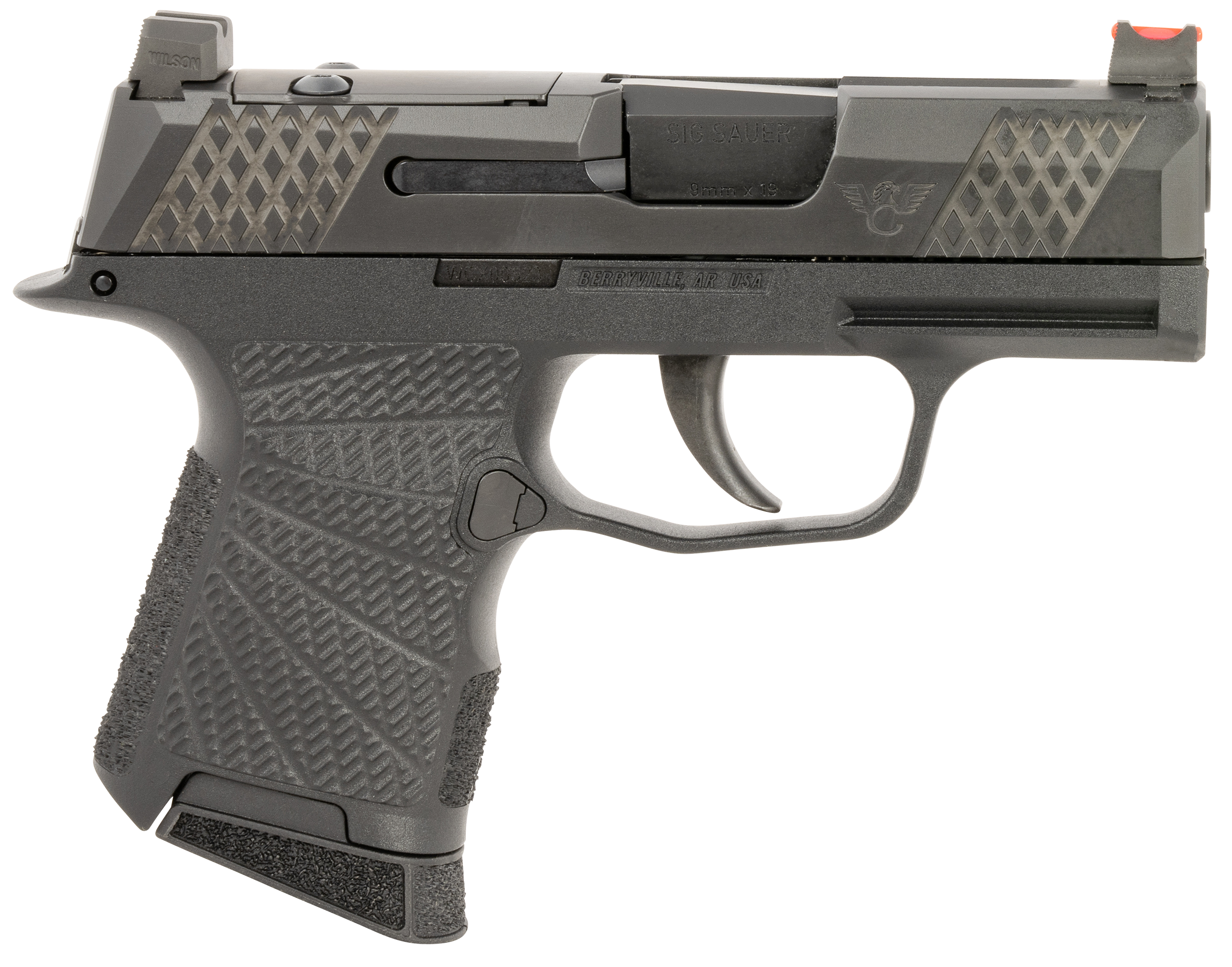 Wilson Combat P365, Wils Sig-wcp365-9b-sr P365 9mm Black Rmsc Cut