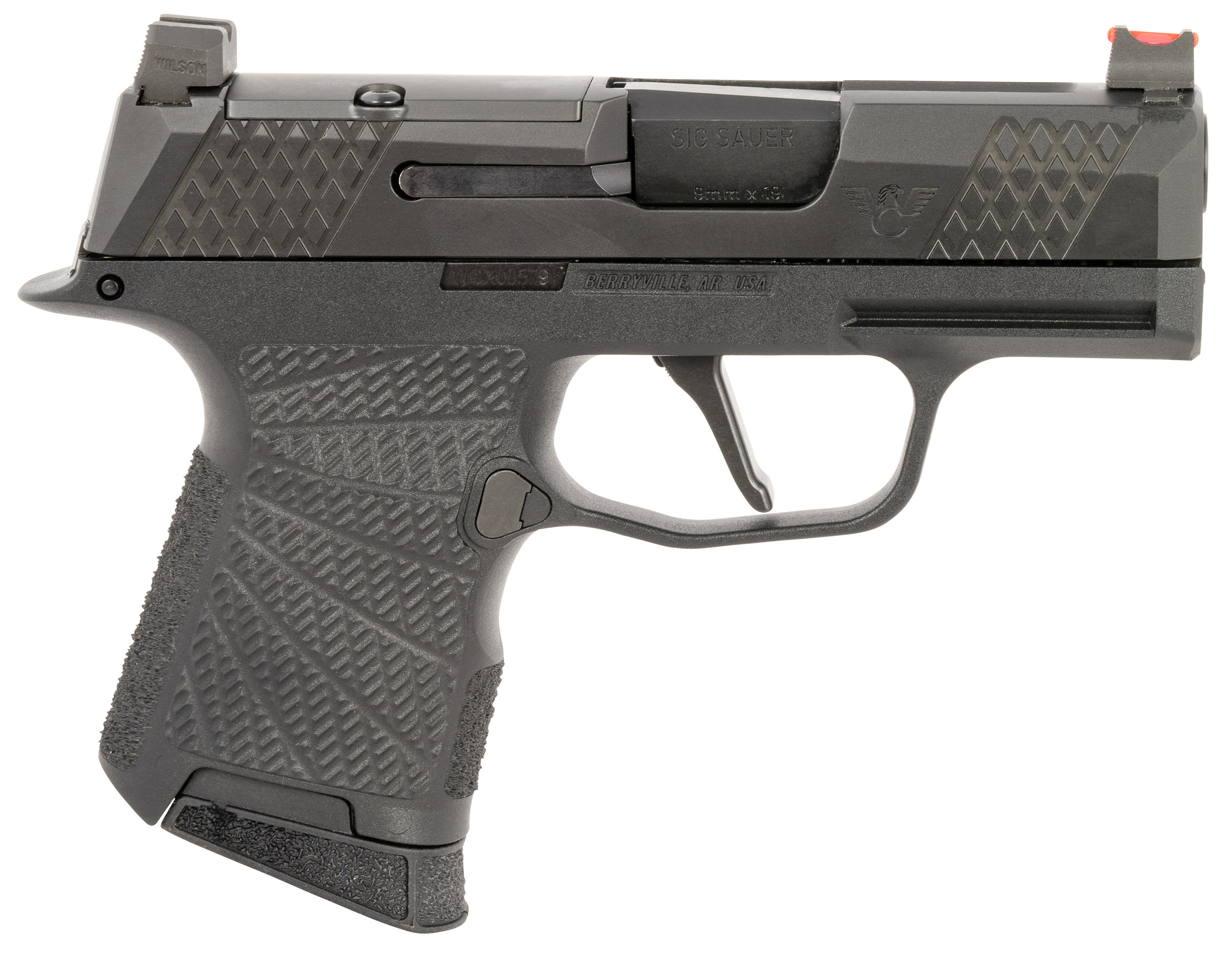 Wilson Combat P365, Wils Sig-wcp365-9bat-rc P365 9mm Black Rmrcc Cut