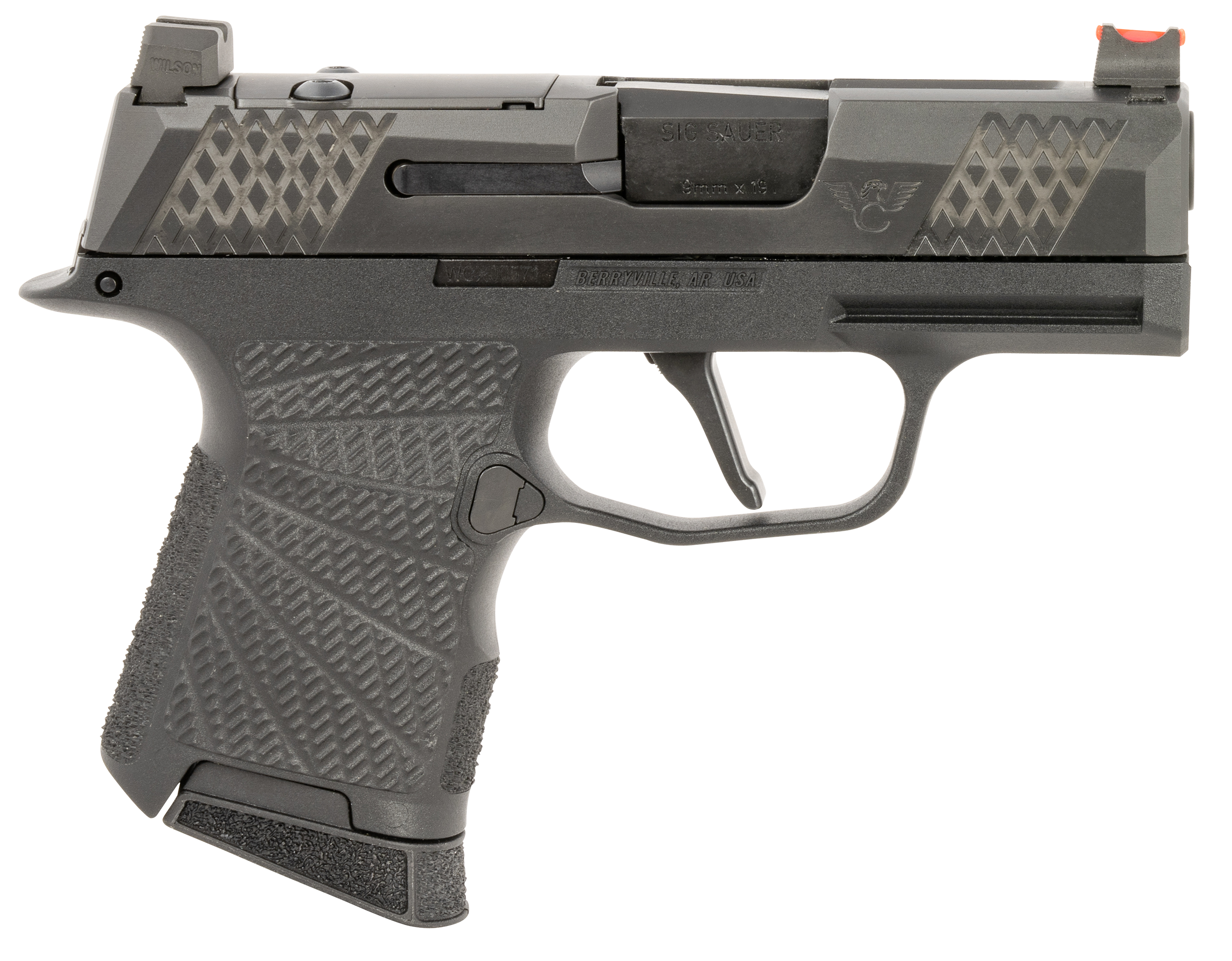 Wilson Combat P365, Wils Sig-wcp365-9bat-sr P365 9mm Black Rmsc Cut
