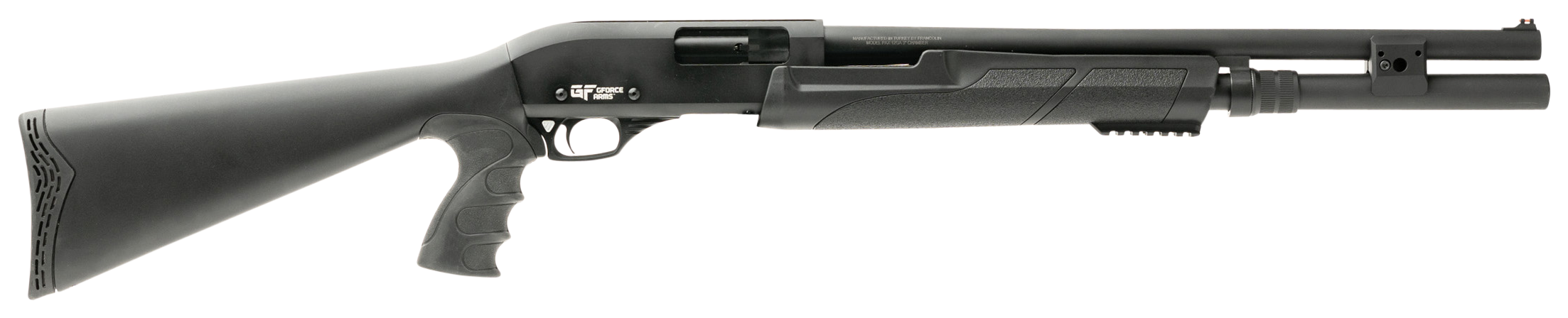 643477863633 Gforce Arms Gf2p, Gforce Gf2p12 12ga 20in Cb Pict Rail Blk 7+1