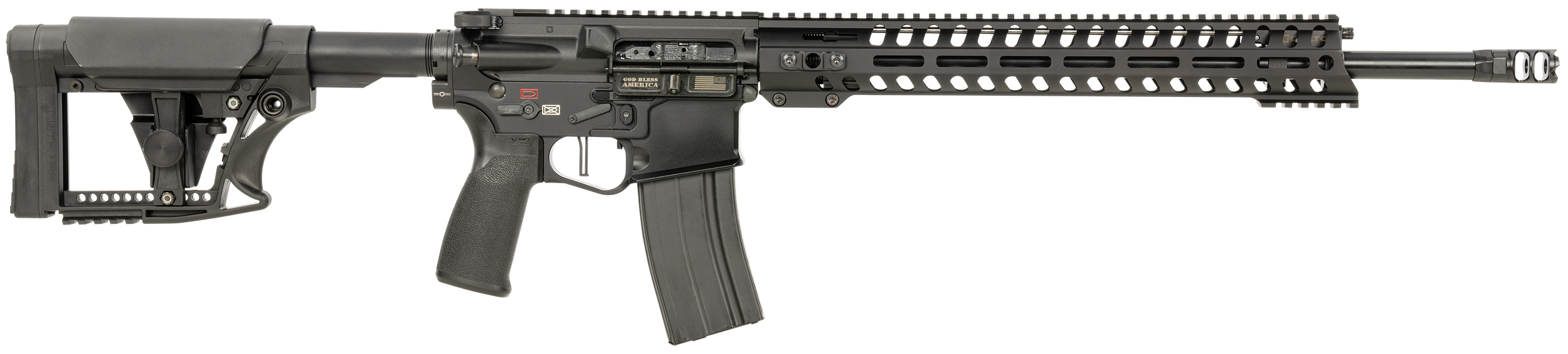847313018953 Patriot Ordnance Factory Renegade +, Pof 01895 Ren Plus Di         18 14m Rail 6arc Blk