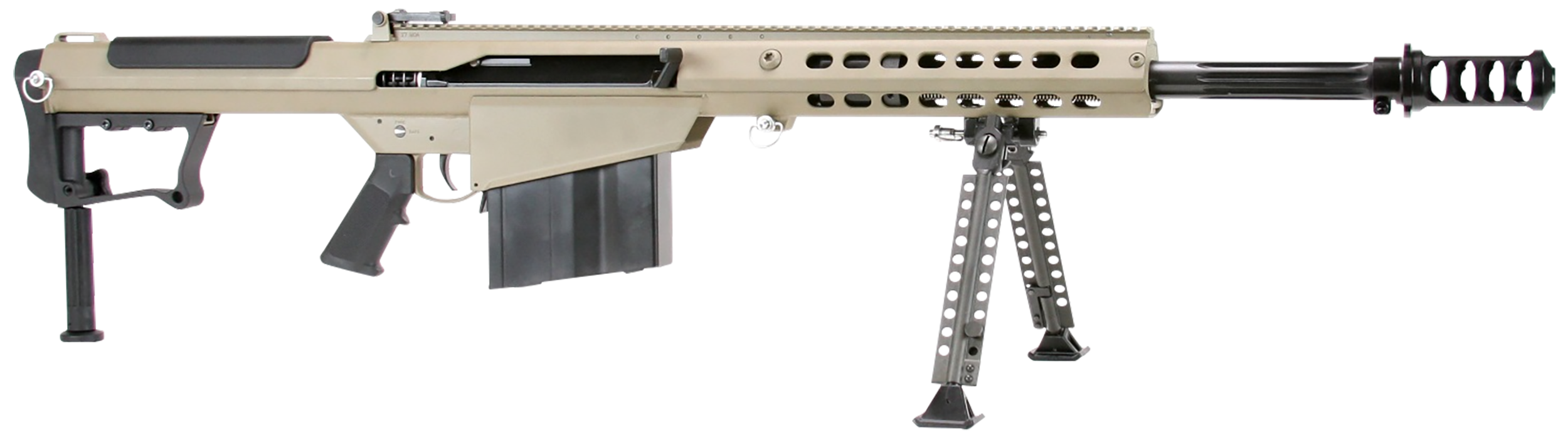 810021511603 Barrett M107a1, Barr 18066-s M107a1 Fluted 50bmg 20 10r Fde