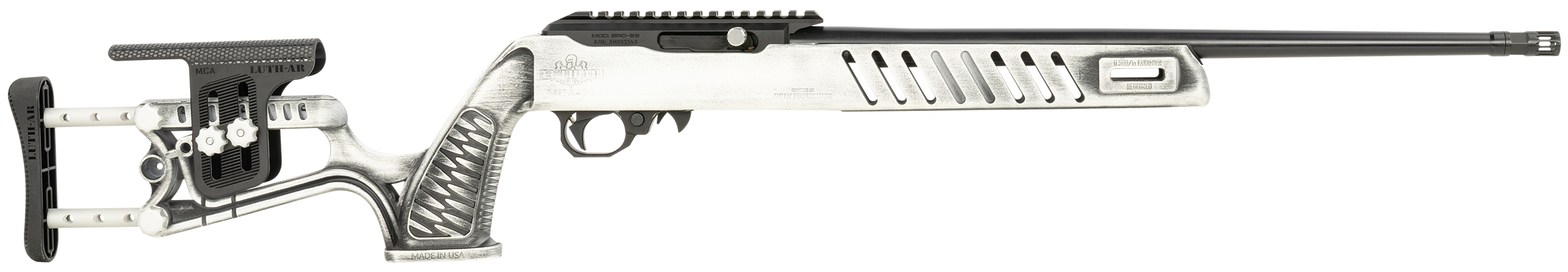 Black Rain Professional, Bro 23080502          Pro 22lr White Battleworn