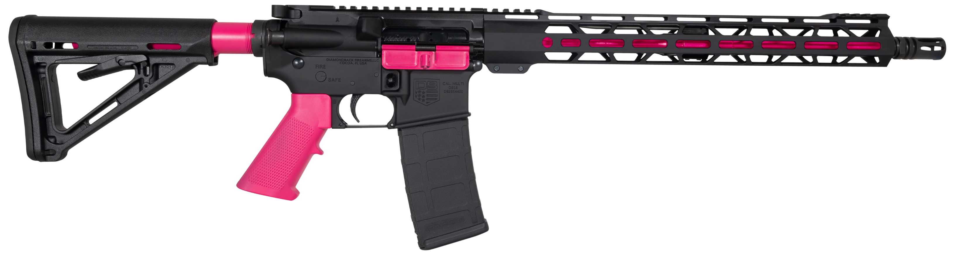 810035755918 Diamondback Db15, Dia Db175ak591  5.56 Db15 Ml   16 30r     Blk/pink