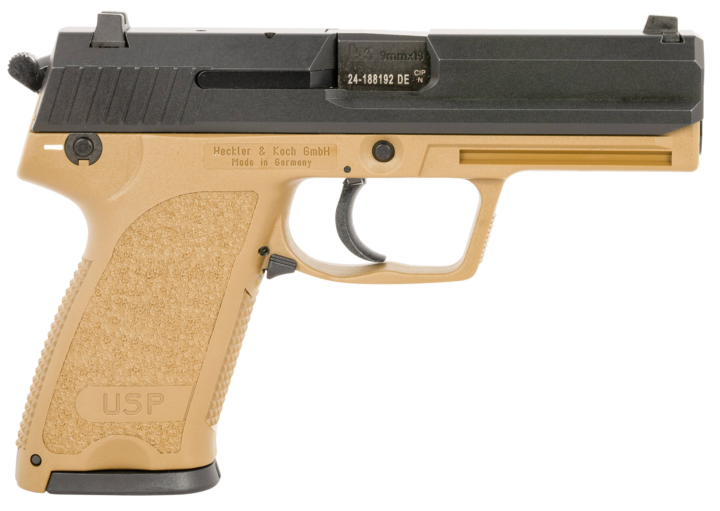 Hk Usp, Hk 81000353 Usp9 V1 9mm (2)15r Fde
