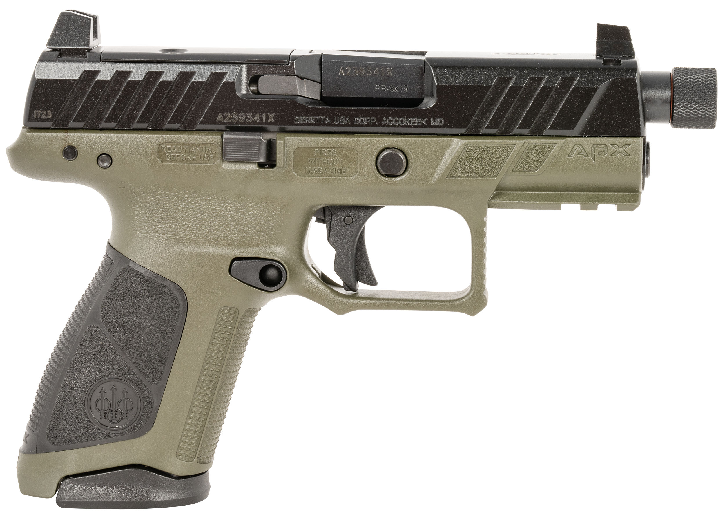 Beretta Usa Apx, Ber Jaxa1c915tac Apx A1 Tac 9m Strkr 4.2 15r Odg