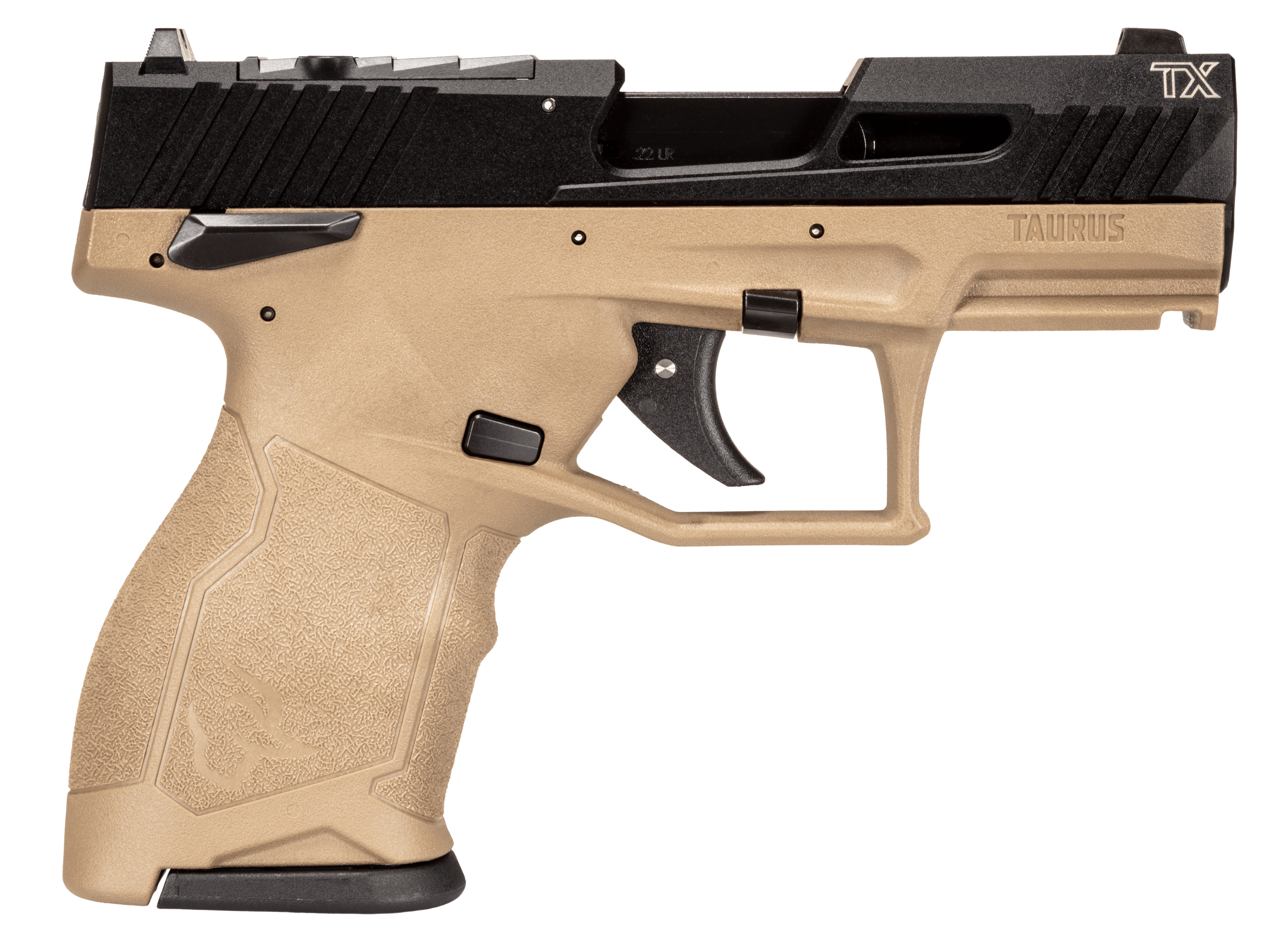 725327941705 Taurus Tx22c, Tau 1-tx22131f-10   Tx22 Cmp 22lr  6 2x10  Fde/blk