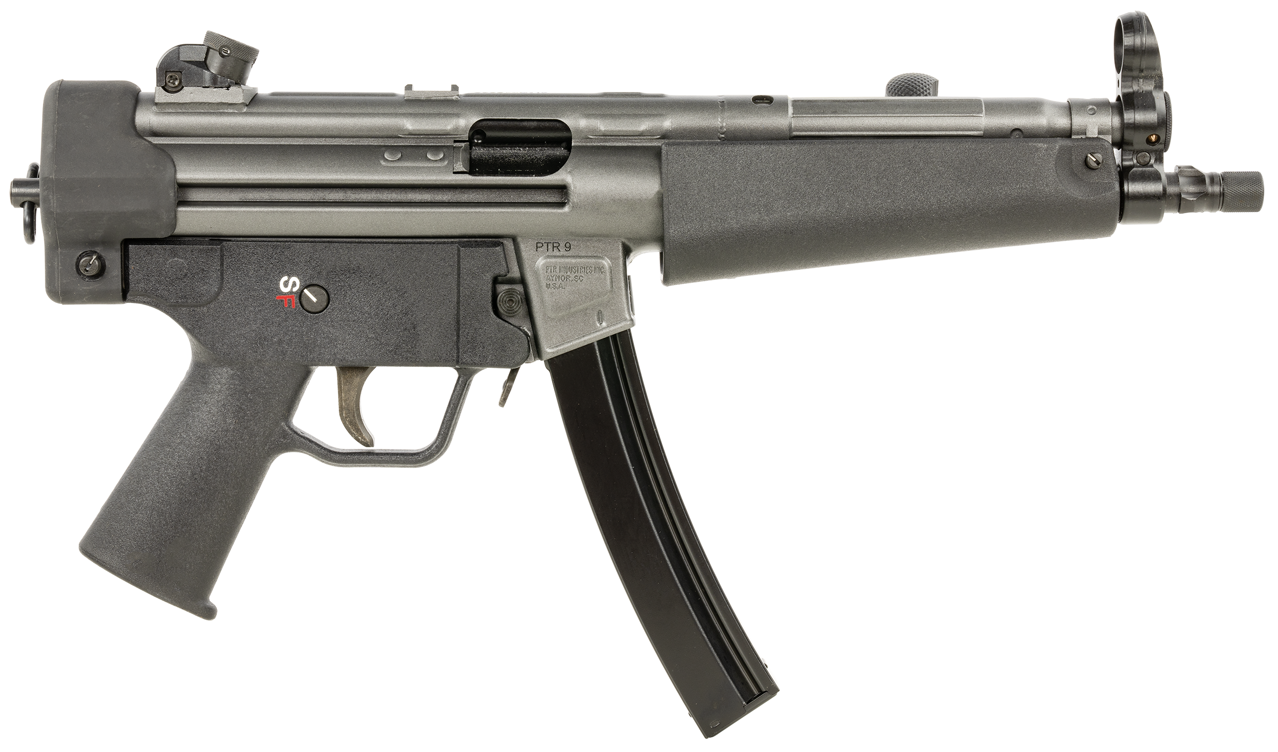 Ptr 9ct, Ptr 604 Pdw-10004-gry 9ct 9mm 8in 3lug Bbl 1/2x28