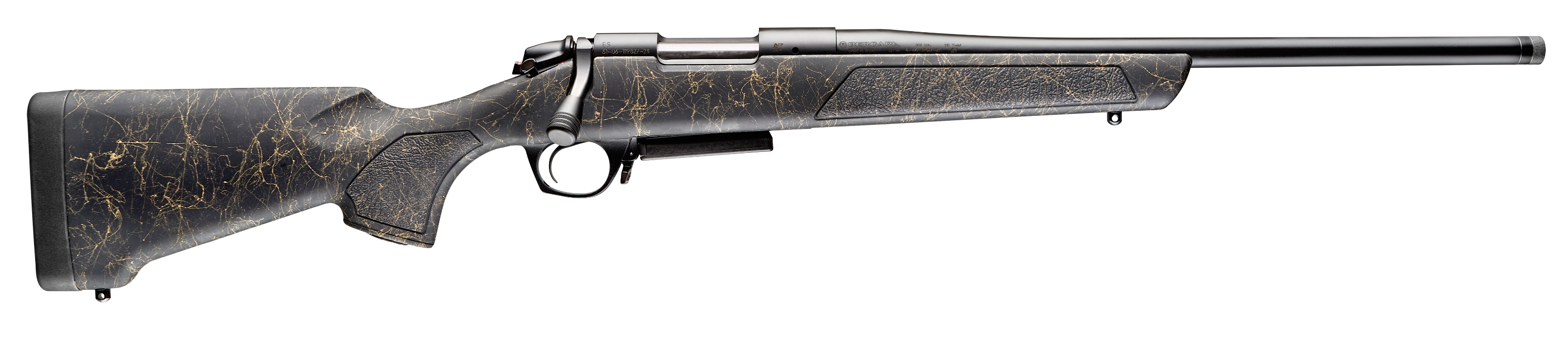 043125017447 Bergara Rifles B-14, Bergara B14s9511   Stoke Cmp  300blk 16.5 6r Bk/tn