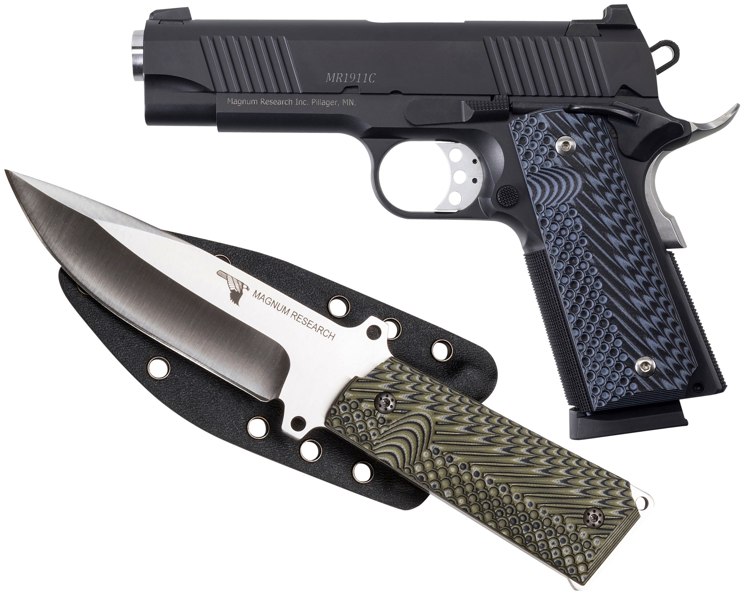 761226088738 Magnum Research 1911c, Mag De1911c9k 1911 9mm C 4.33 W/knf Blk
