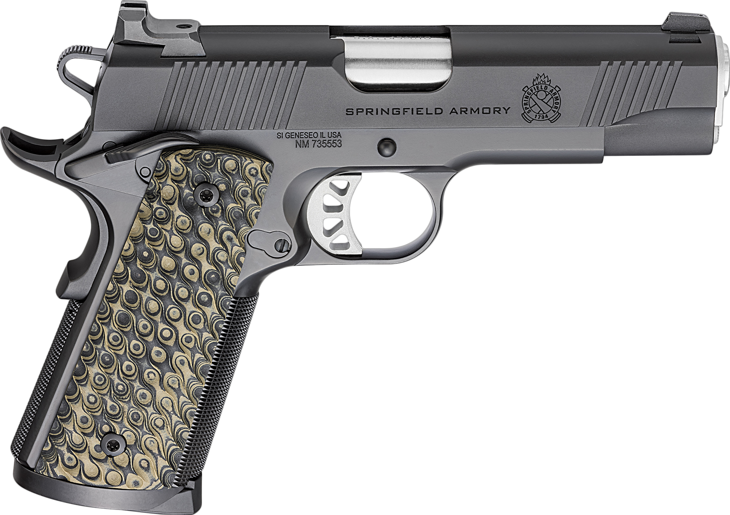 Springfield Armory 1911 Trp, Spg Pc9124 45 Classic 4.25 8r Blk-img-0