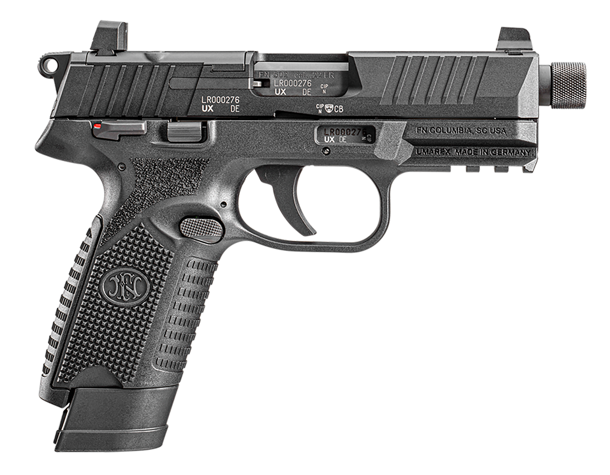 Fn 502, Fn 66101683 502t 1x10 1x15 3x15 Blk/blk Free Mags