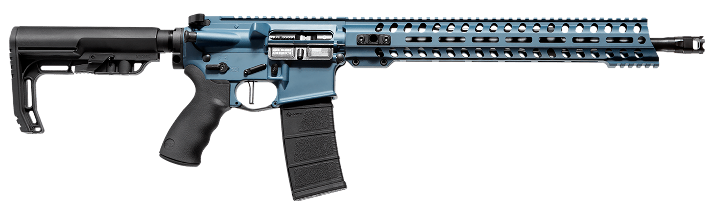 847313020550 Patriot Ordnance Factory Wonder, Pof 02055 Ren Wonder Di 13.75 13m Rail 556 Blue